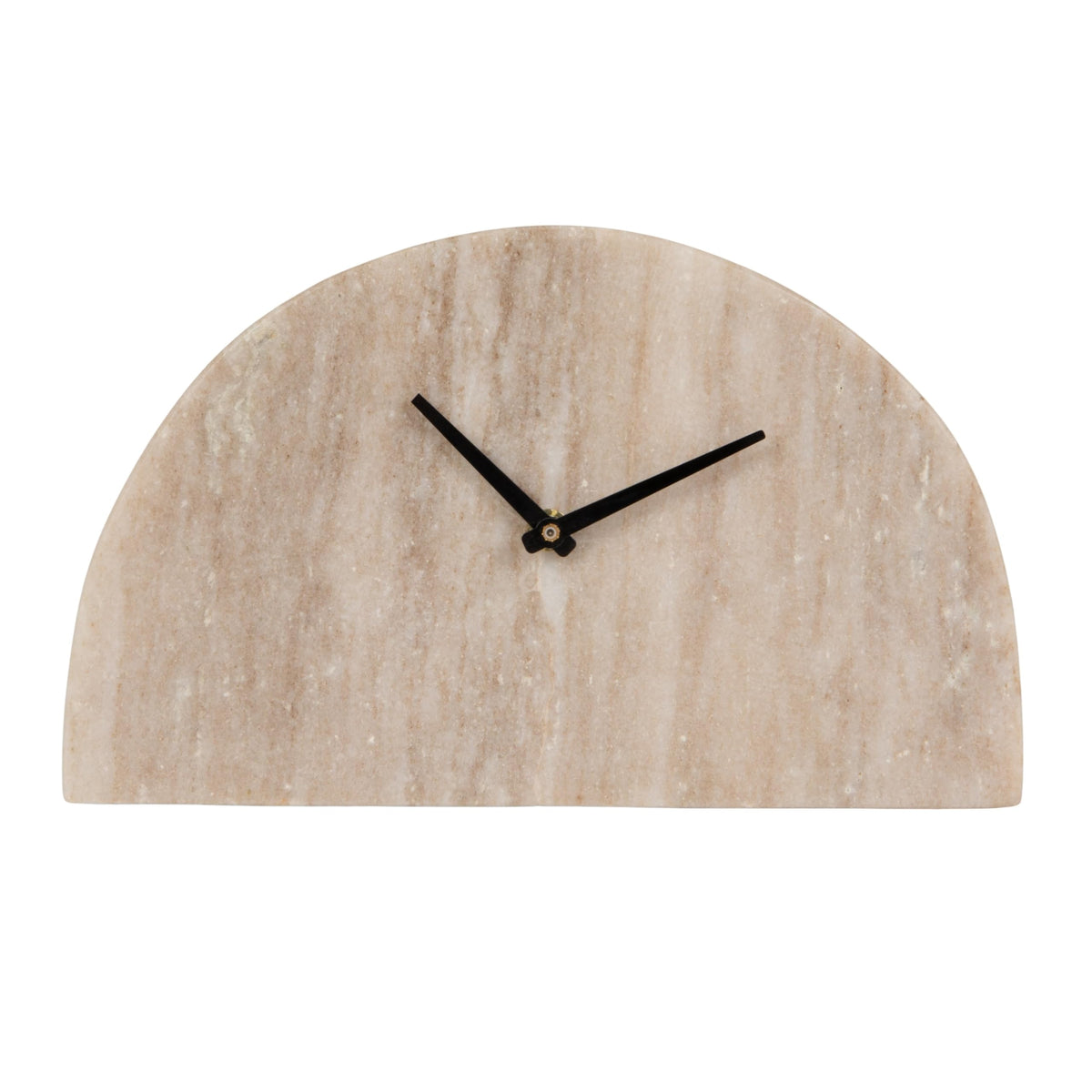 Bloomingville Decorative Half Moon Marble Mantel Clock Beige - Bloomingville Official Imagery - 8