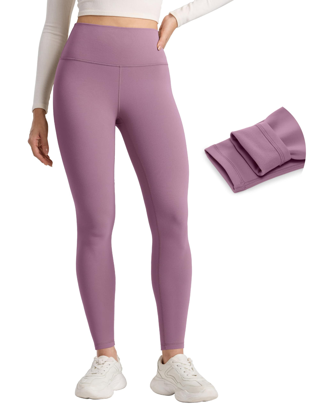 CRZ YOGA Matte Fleece Lined Leggings 28 - CRZ YOGA Official Imagery - 8