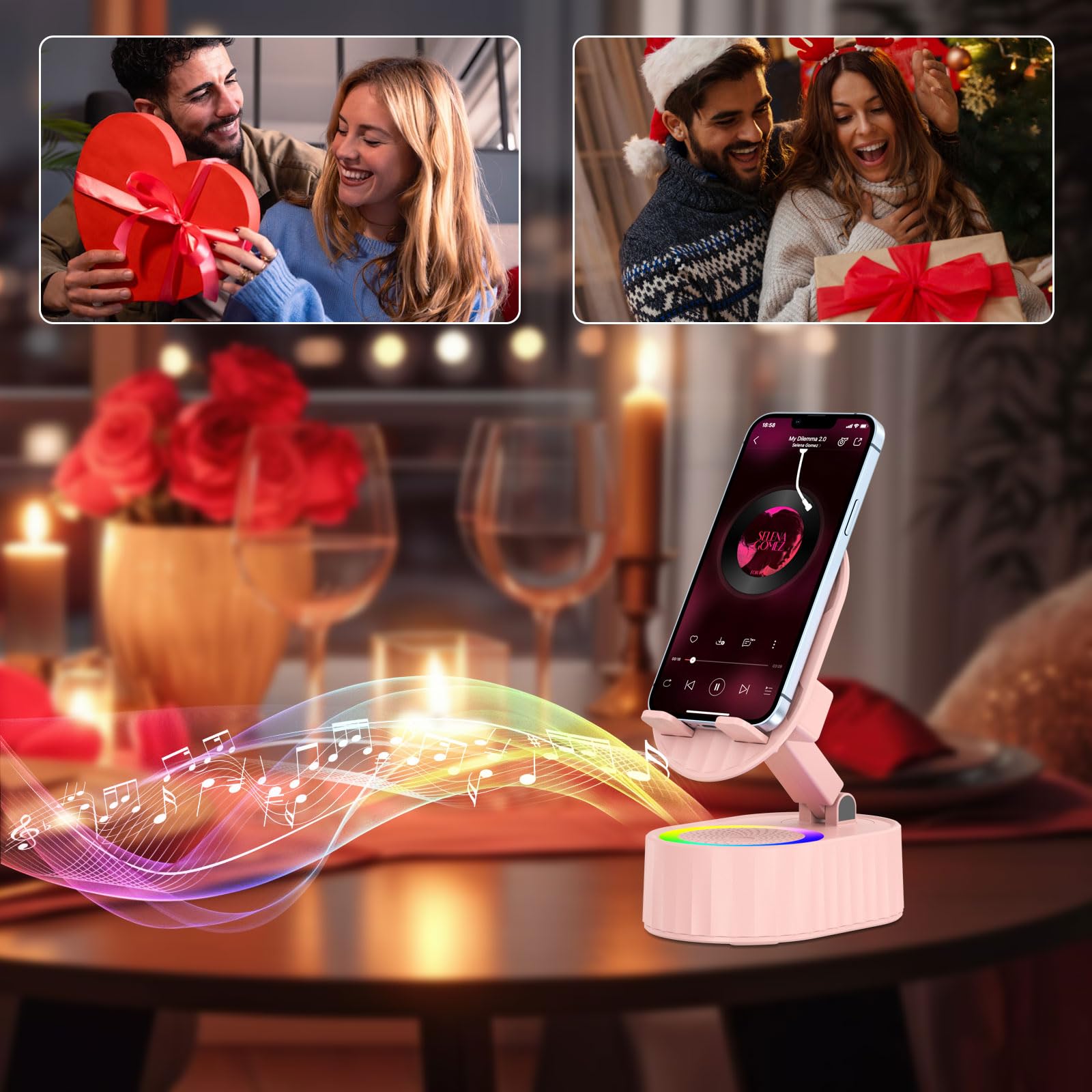 AKLLCCR Wireless Induction Bluetooth Speaker by AKLLCCR - Angle View 7