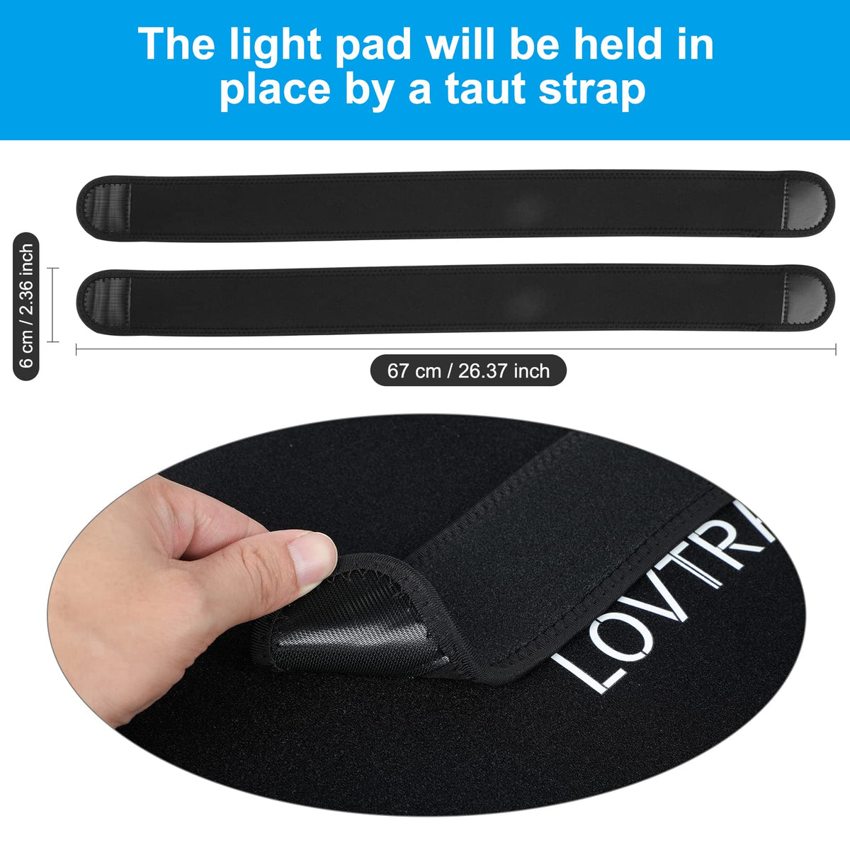 660nm LED Red Light Therapy for Body and 850nm Near Infrared - LOVTRAVEL Official Imagery - 3