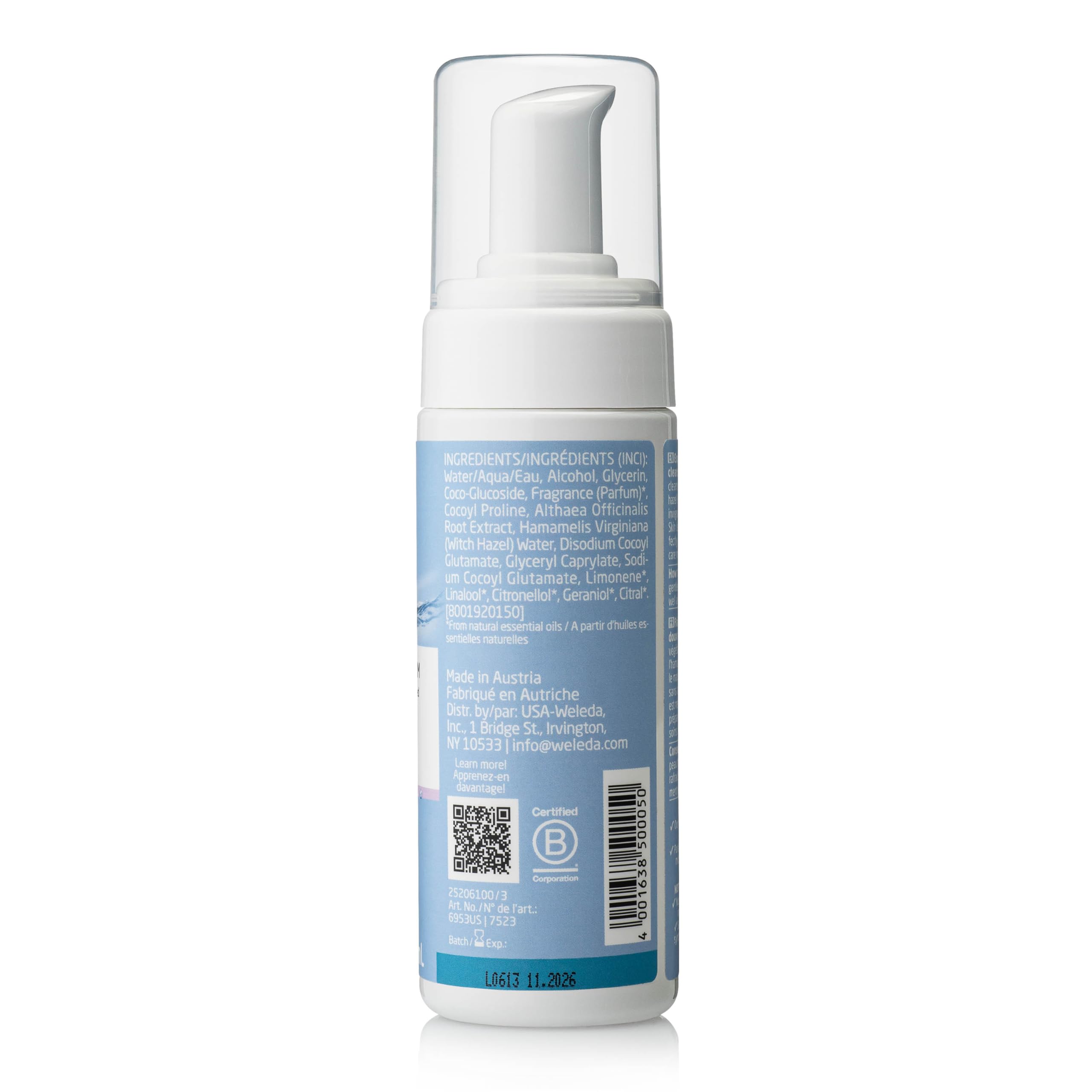 Weleda Gentle Cleansing Face Foam 5 Ounce - Weleda Official Product Imagery - 3