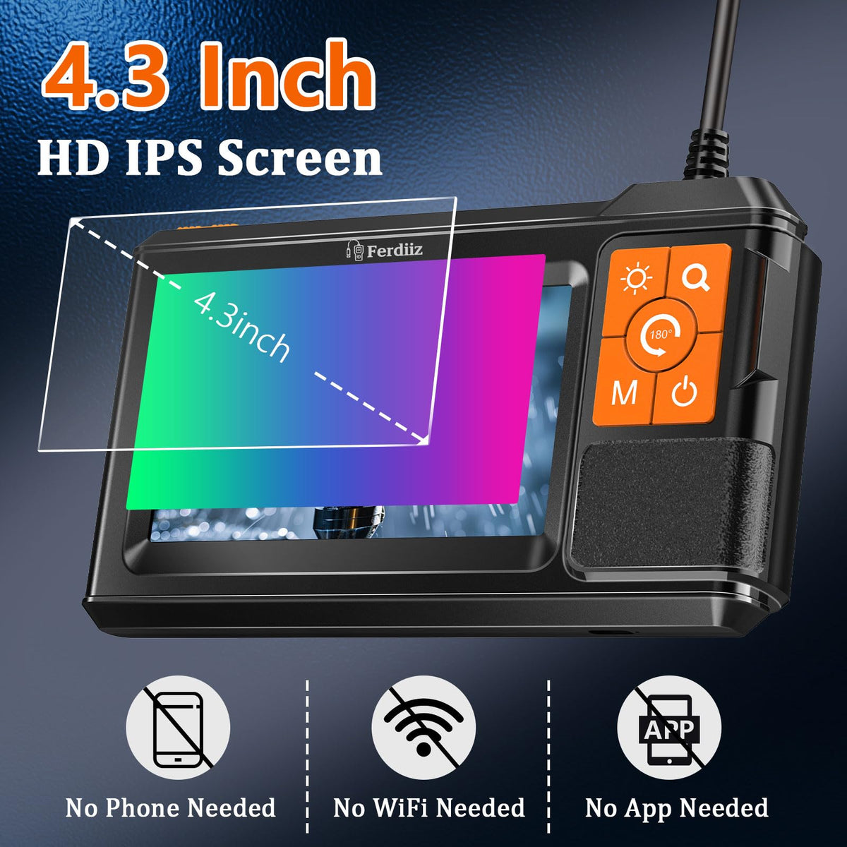 Dual Lens Endoscope with Light Endoscope Camera with Light - Ferdiiz Official Imagery - 3
