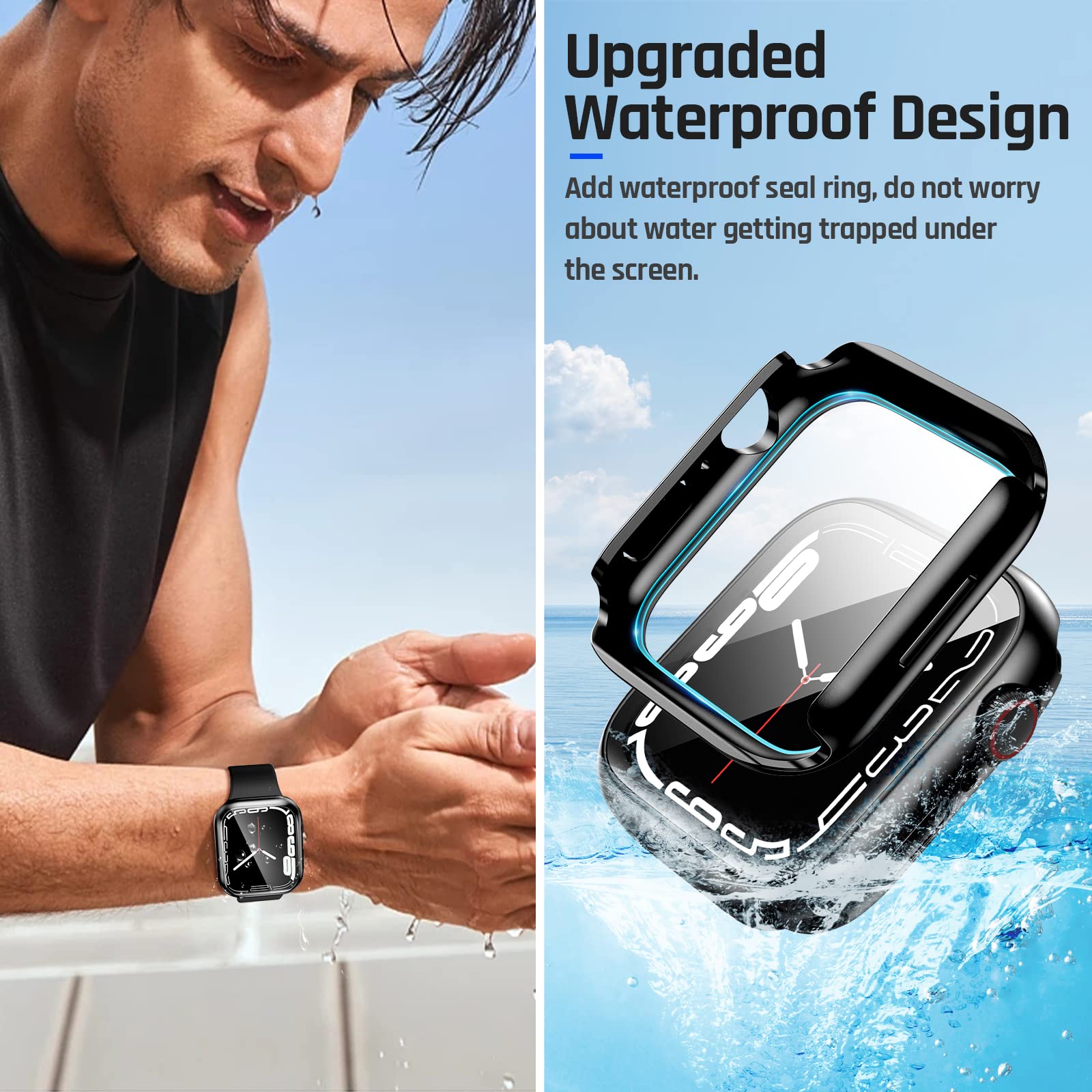 Goton IP67 Waterproof Case with Glass for Apple Watch 40mm Series 6/5/ - View 3