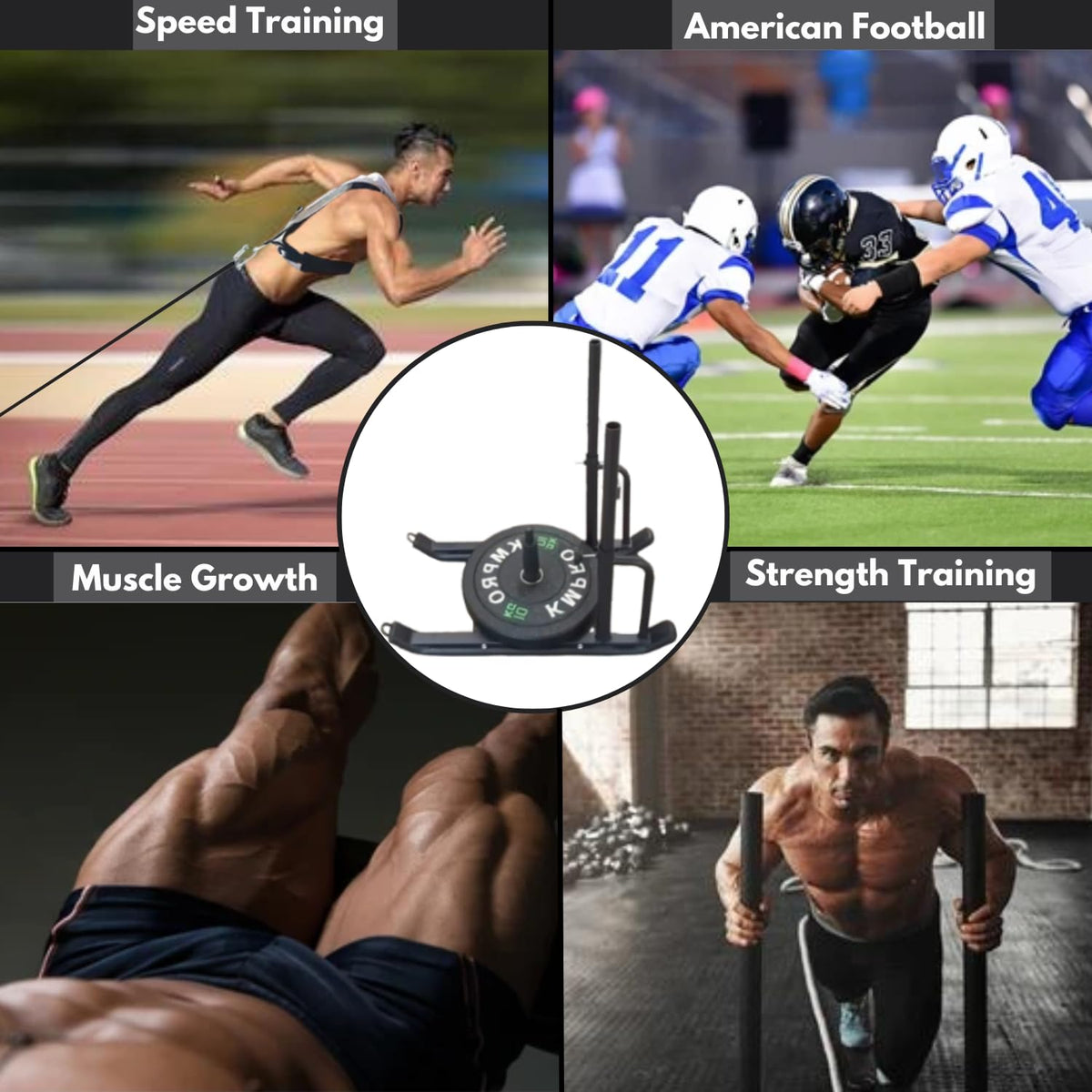 Weight Sled for Training Outdoor Indoor Workout Sled Push - SPARTAN SHADOW Official Imagery - 4
