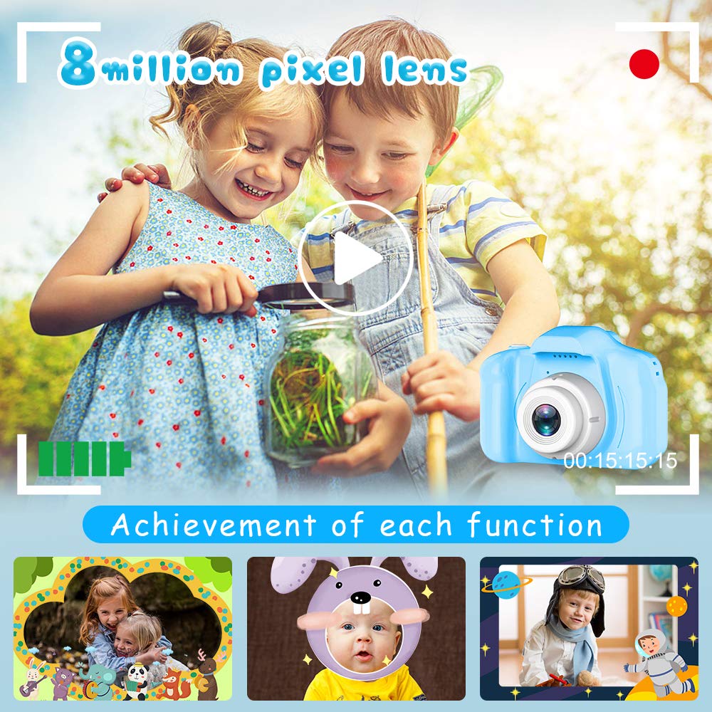 Upgraded Kids Selfie Camera HD Digital Video Camera for Kids - Seckton Official Imagery - 6