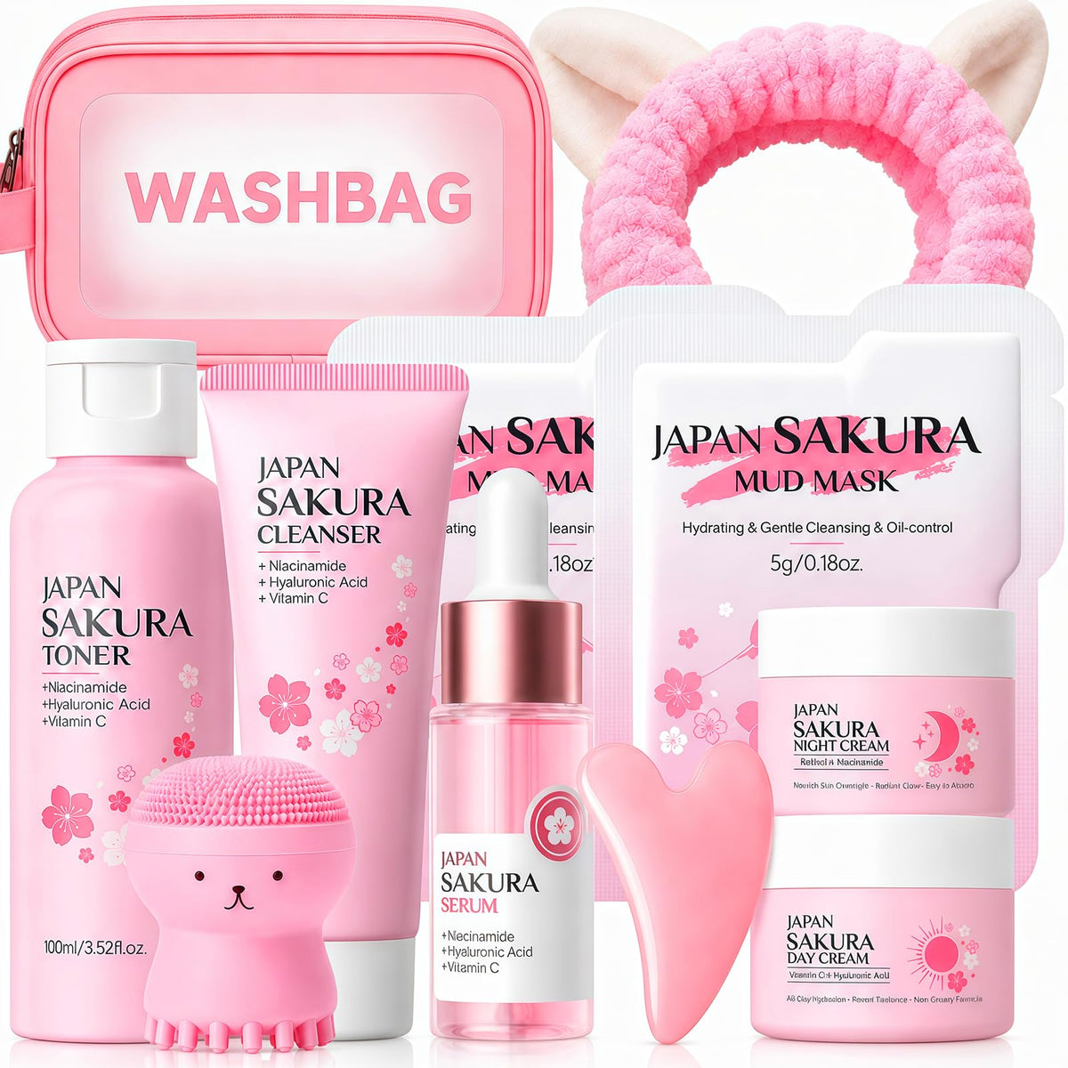 Sakura Skin Care Set for Kids Girls Birthday Christmas Gifts - Vienflona Official Imagery - 2