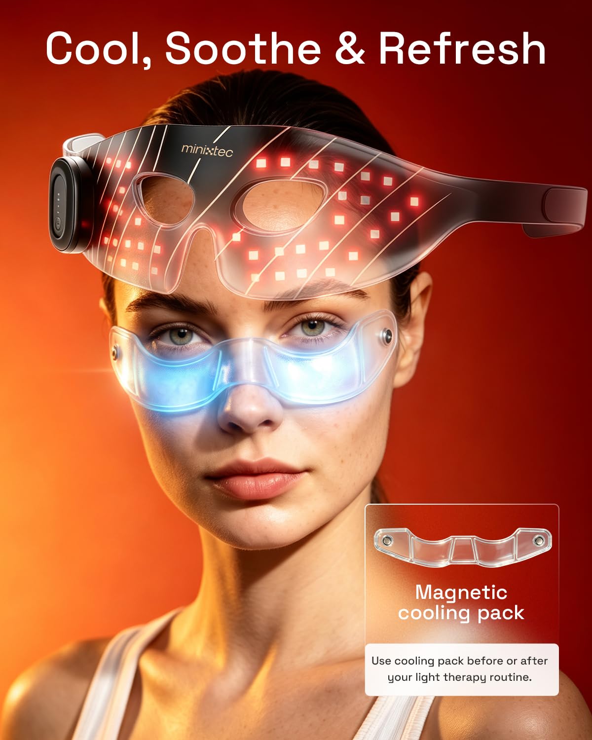 Red Light Therapy Eye Mask LED Under Eye Care with 850nm - MINIXTEC Official Imagery - 7