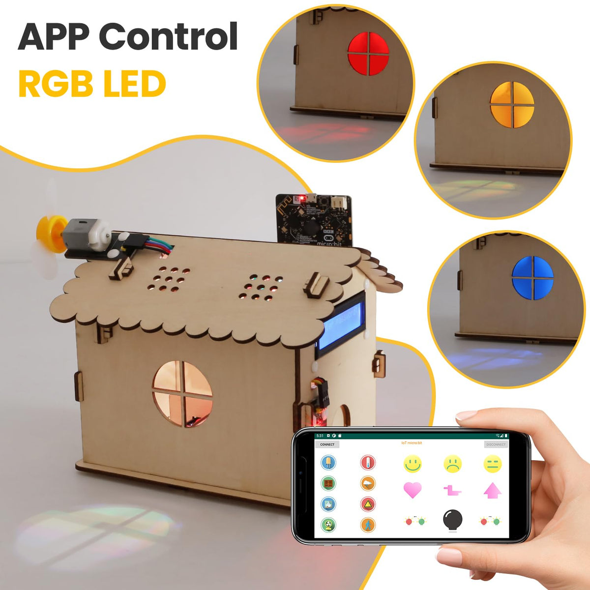 KEYESTUDIO Microbit V2 Smart Home Kit for Coding Projects - KEYESTUDIO Official Imagery - 8