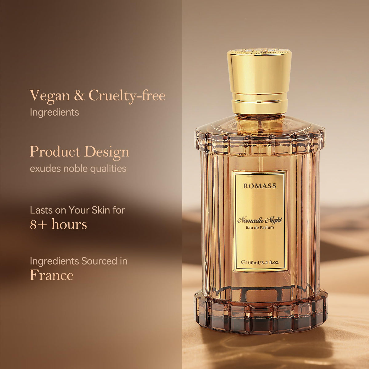 Nomadic Night Long Lasting Unisex Oud Perfume - ROMASS Official Imagery - 4