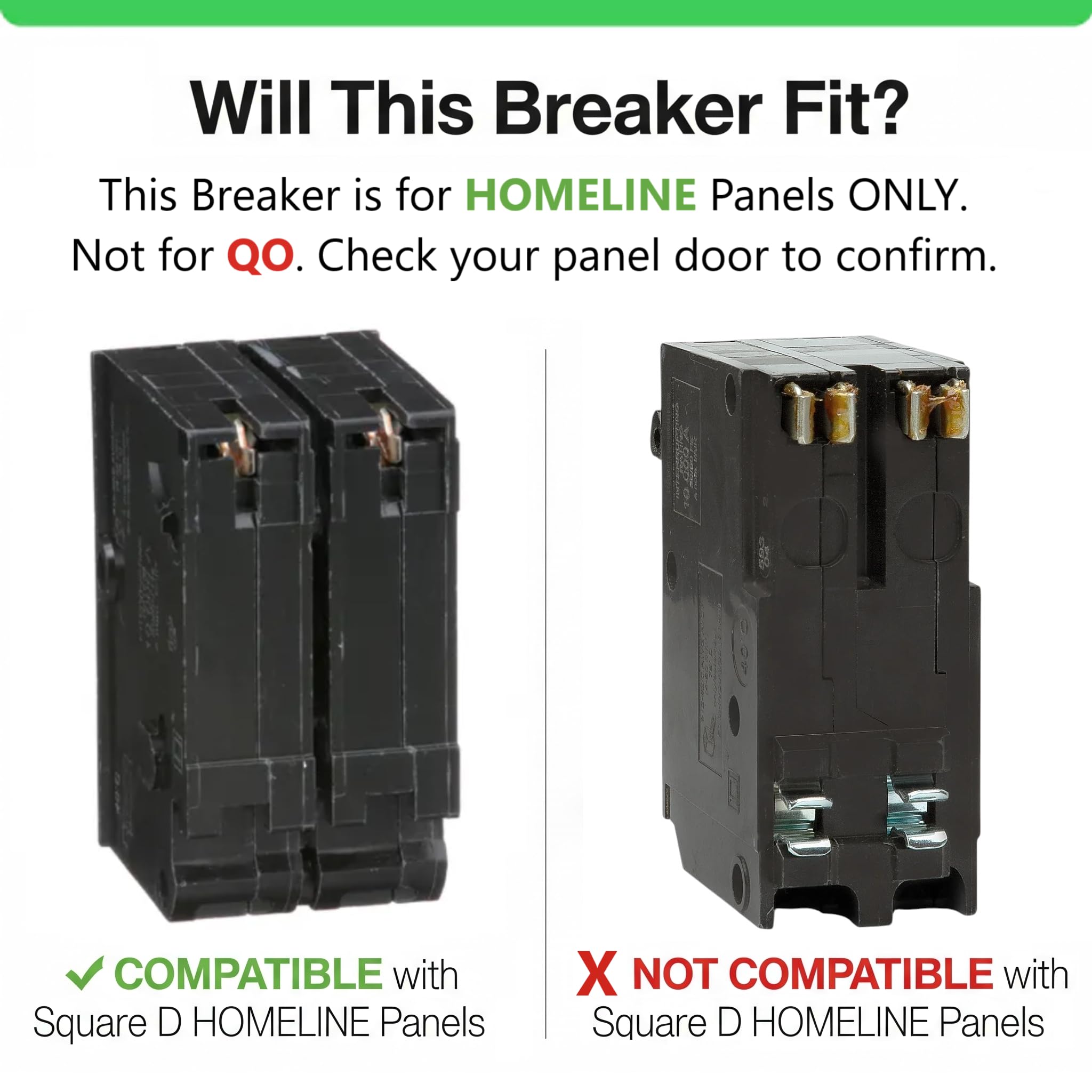 FalconSupply Genuine Square D HOM2100 Circuit Breaker Kit Bundle - FalconSupply Official Product View 5