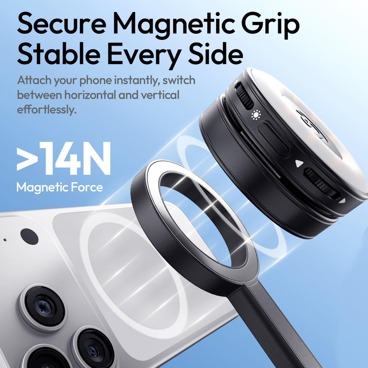 ULANZI 71 Magnetic Phone Tripod Auto Open Close Selfie Stick - ULANZI Official Imagery - 5