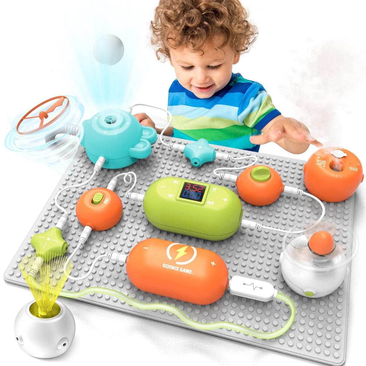 Kids Electronics Circuit Kit 31PCS 300 Projects - RISUNTOY Official Imagery - 2
