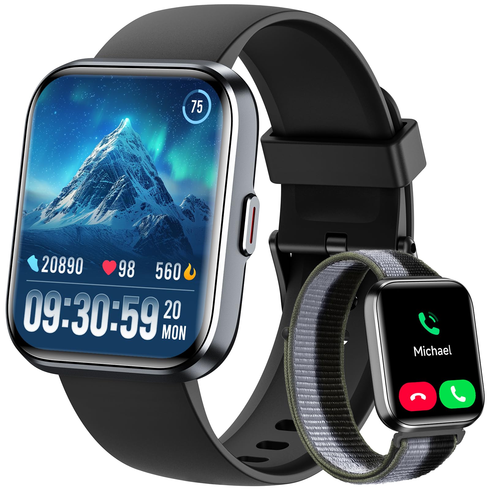 Gydom Smart Watch for Men Women, 1.8" Fitness Tracker for Android & iP - View 1