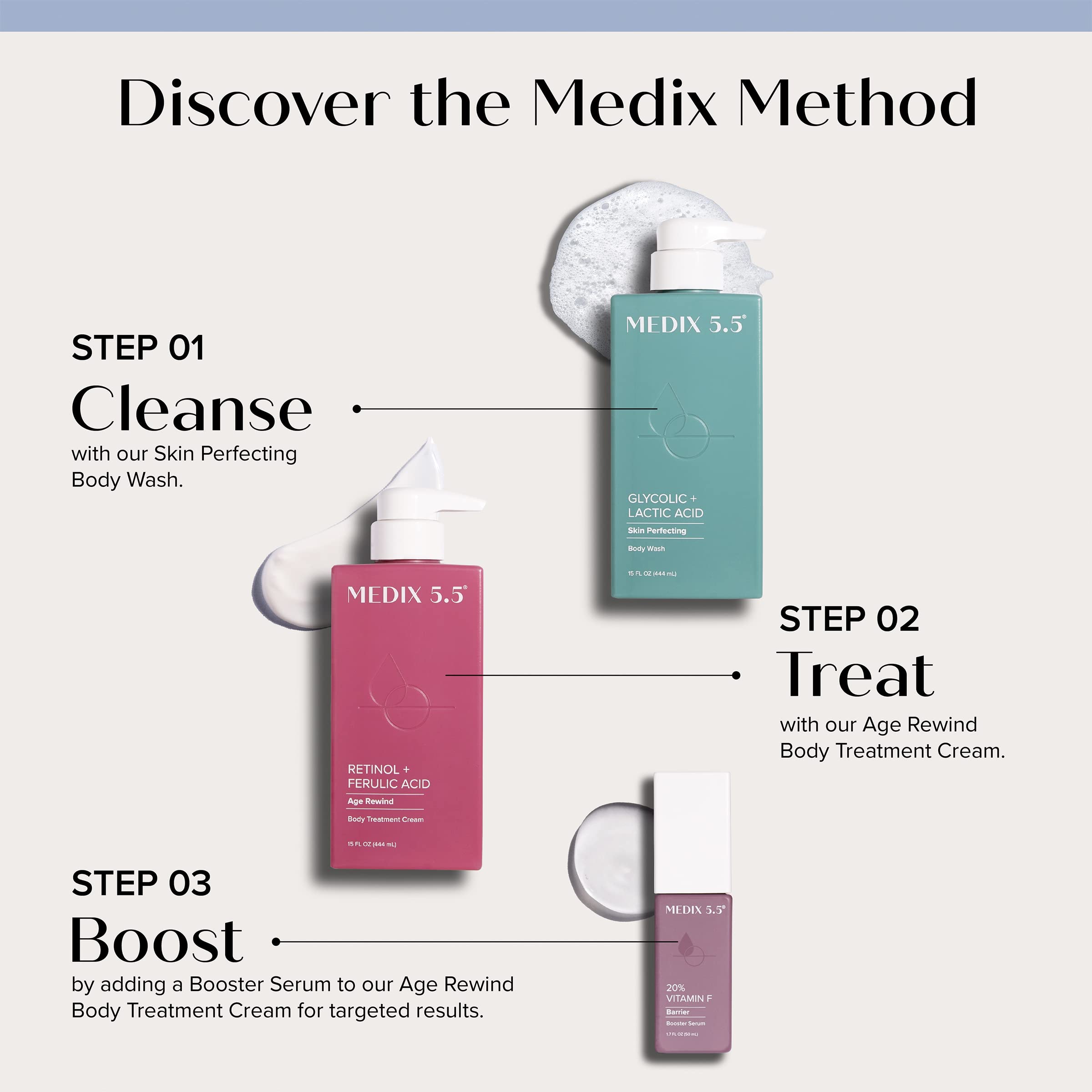 Medix 5.5 Retinol Cream + Collagen Cream Skincare Set Moisturizer Body & Face - Medix 5.5 Official Product View 9