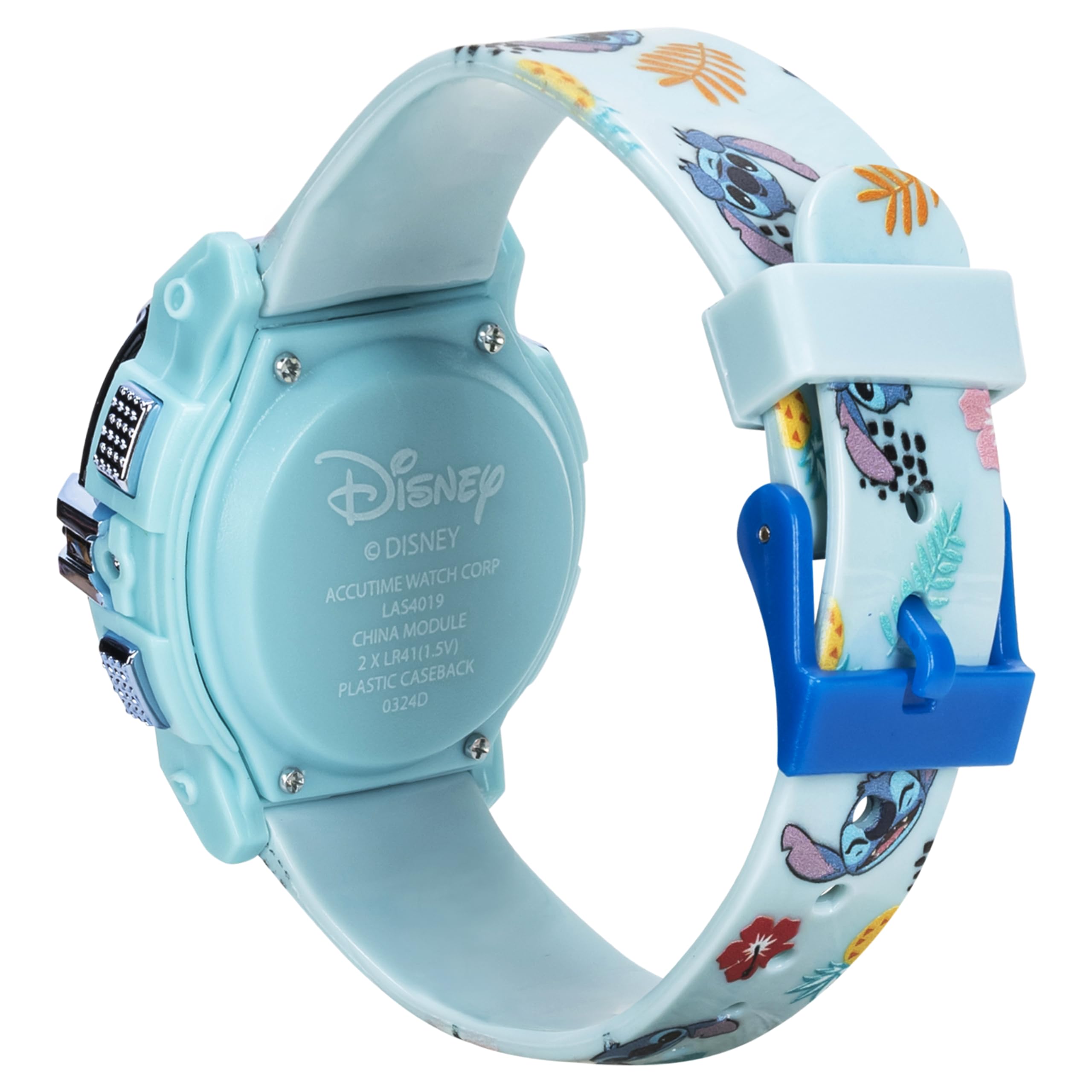 Accutime Disney Stitch Kids LCD Watch – Flashing Light-Up Dial, Digita - View 9