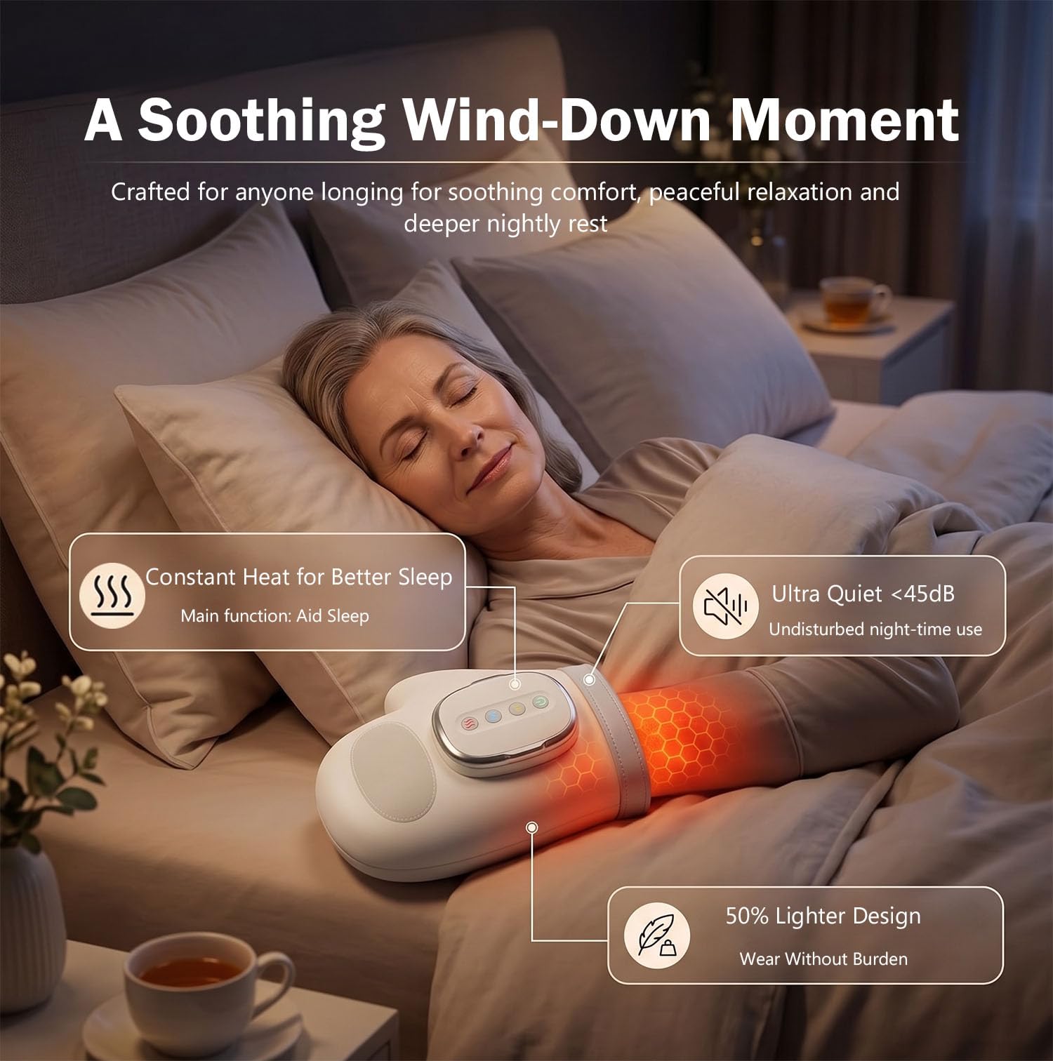 CARYWON CARYOWN Cordless Hand Massager with Heat and Compression - CARYWON Official Product View 6