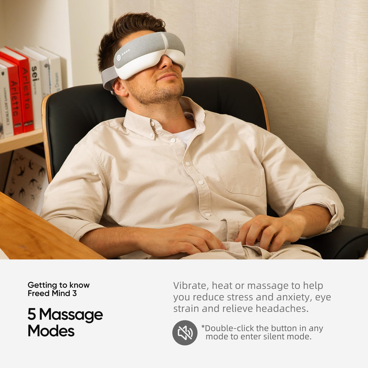 Eye Massager Bluetooth Heat Sleep mask Parents Gift Sets - Bridigi Official Imagery - 6