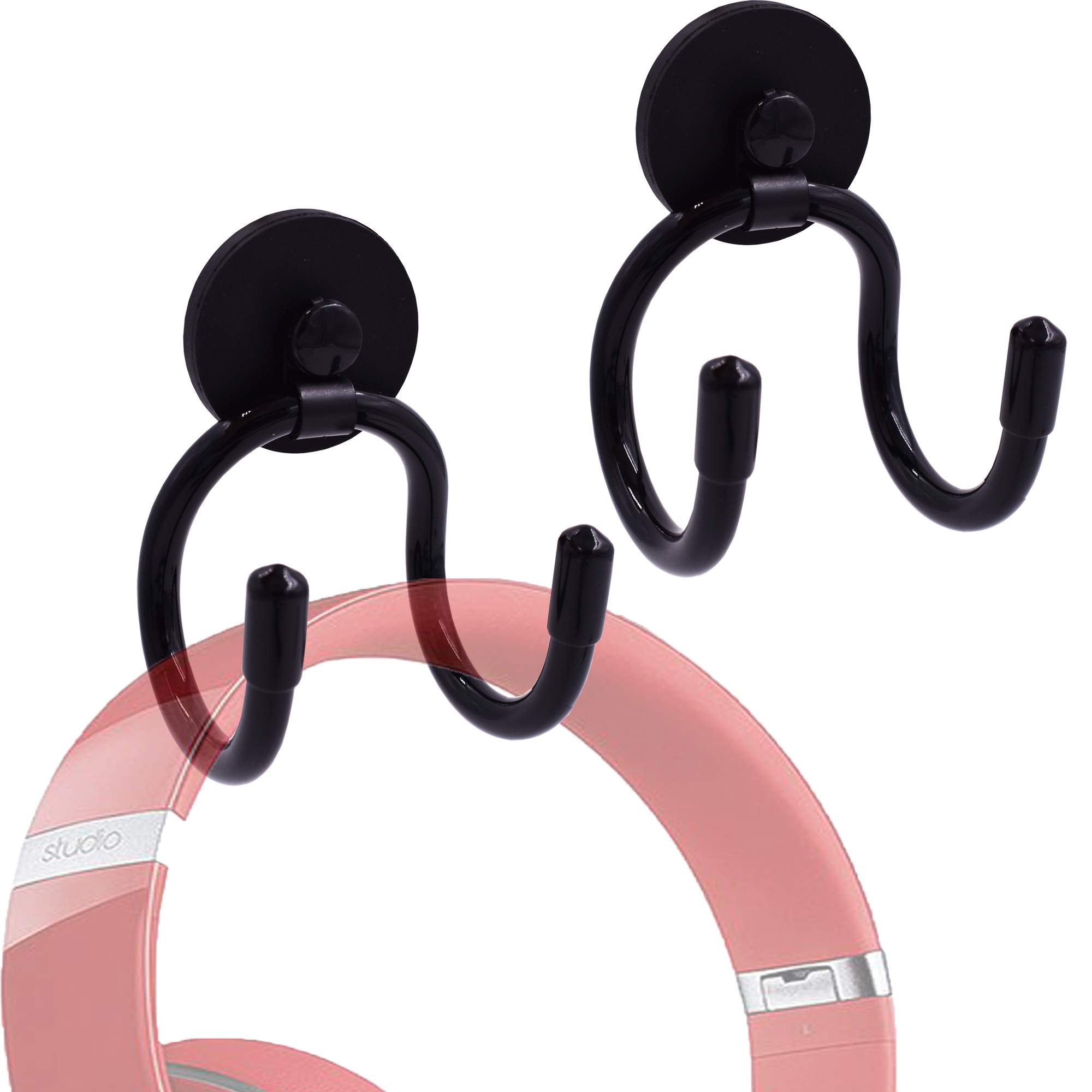 YYST Magnetic Headset Headphone Holder for Computer/Gaming Headsets, Headphone, up to 1 kg(2 lbs)- No Headsets (2)
