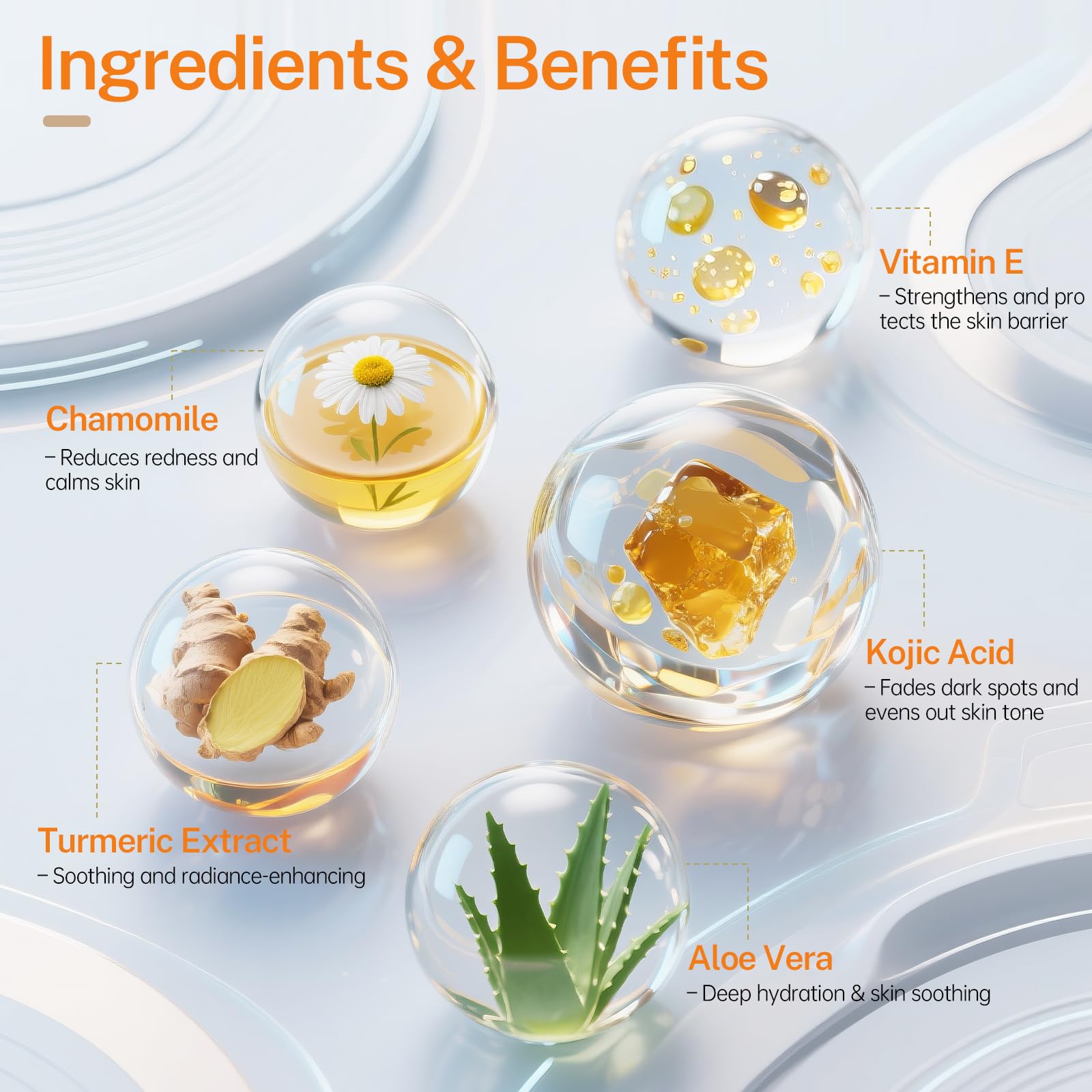Turmeric Face Mask, Overnight Wrapping Facial Mask with Vitamin - realori
