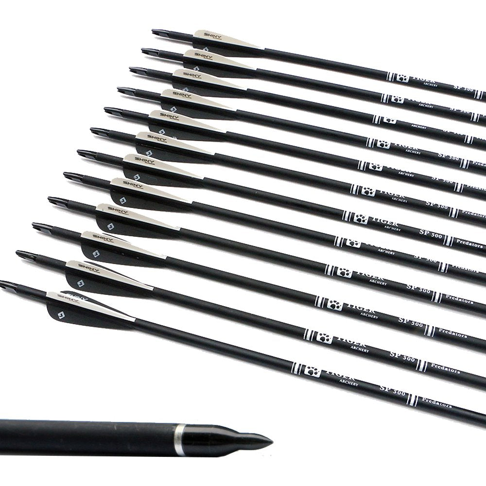 30 Carbon Arrows for Compound Recurve Bow Hunting Target - TIGER ARCHERY Official Imagery - 8