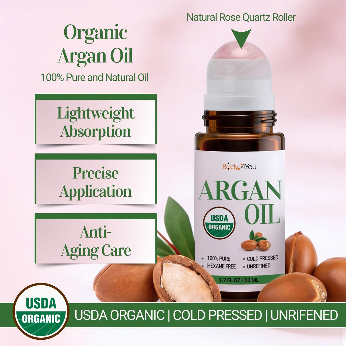BodyJ4You Organic Argan Oil Roll On - BodyJ4You Official Imagery - 3