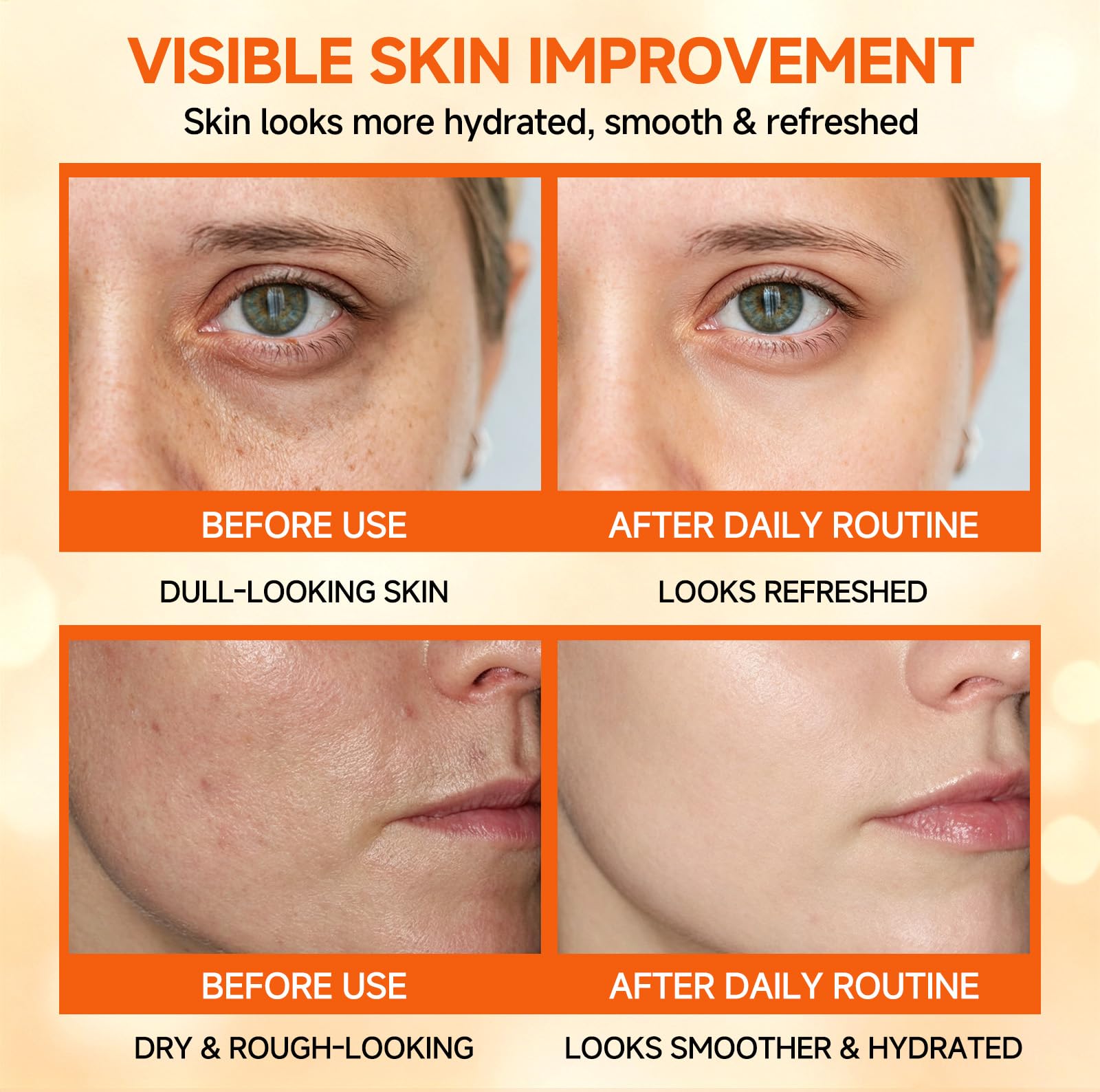 Vitamin C Niacinamide Skincare Set, Daily Facial Care Routine - UZTUZT