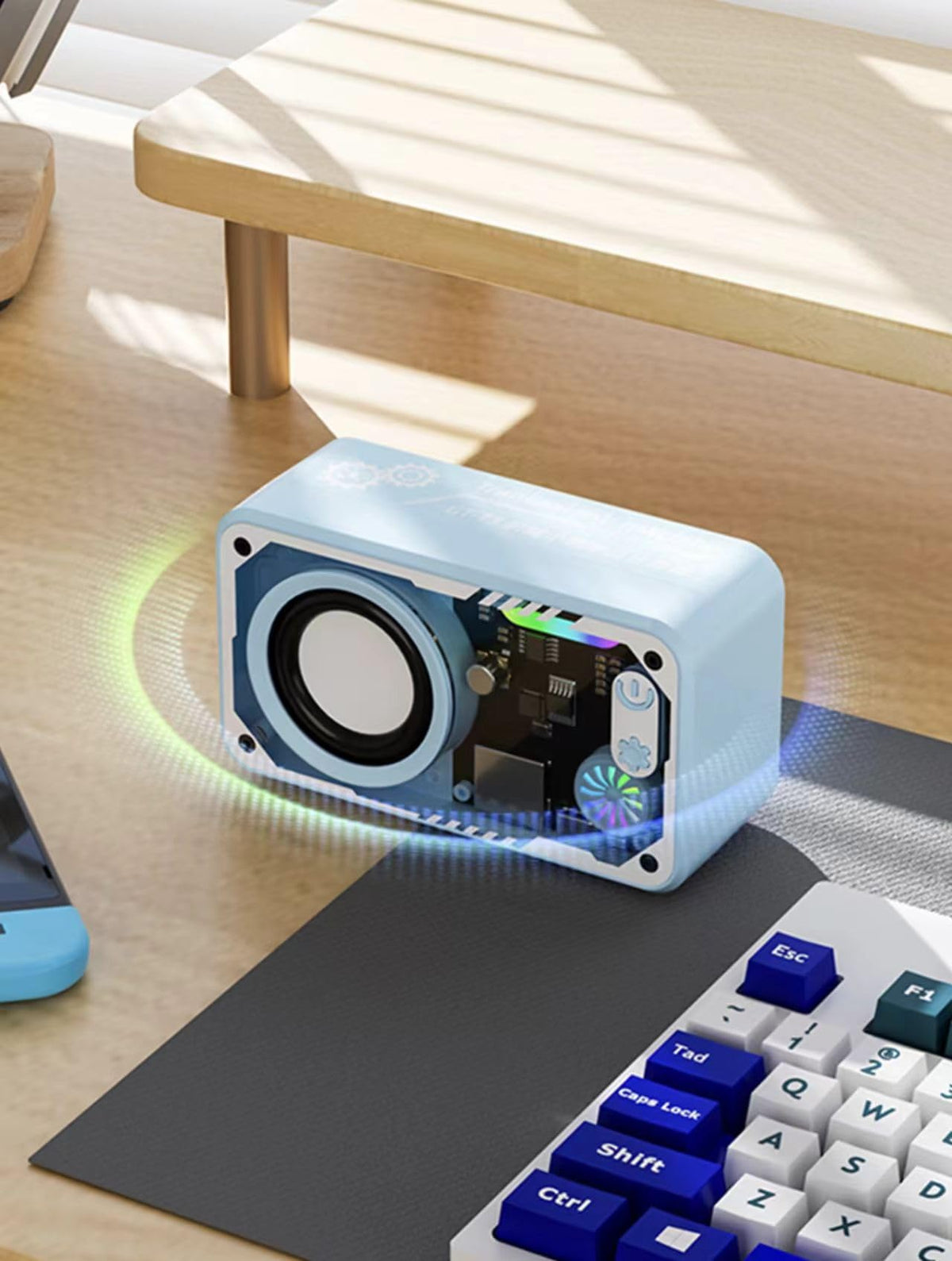2pcs Portable Wireless Speaker with Glitter LED Light Type C - Premium Selection Official Imagery - 8
