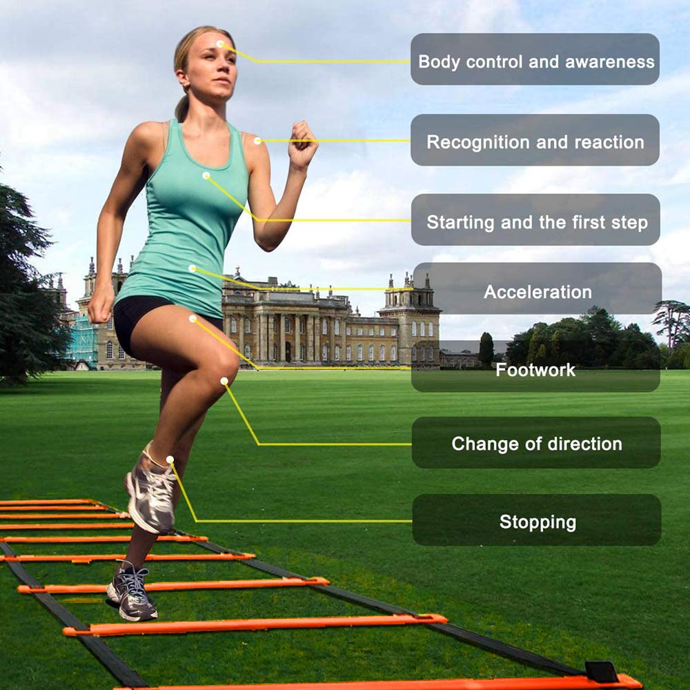TOCO FREIDO Speed Agility Training Set 20ft Agility Ladder - TOCO FREIDO Official Imagery - 5