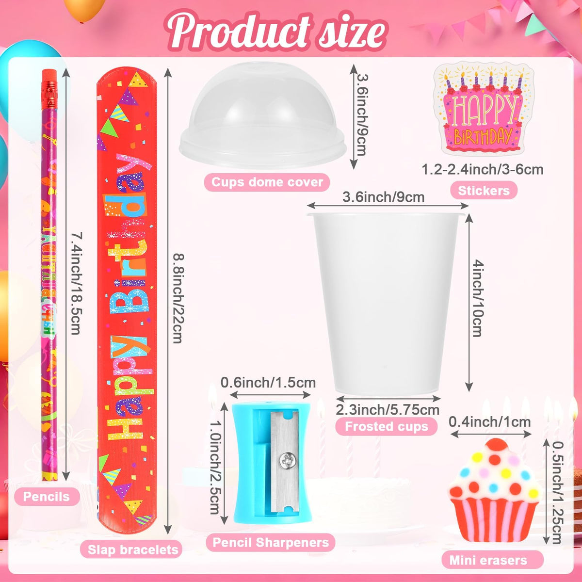 Kolewo4ever 460 Pieces Happy Birthday Party Gifts Return - Kolewo4ever Official Imagery - 5