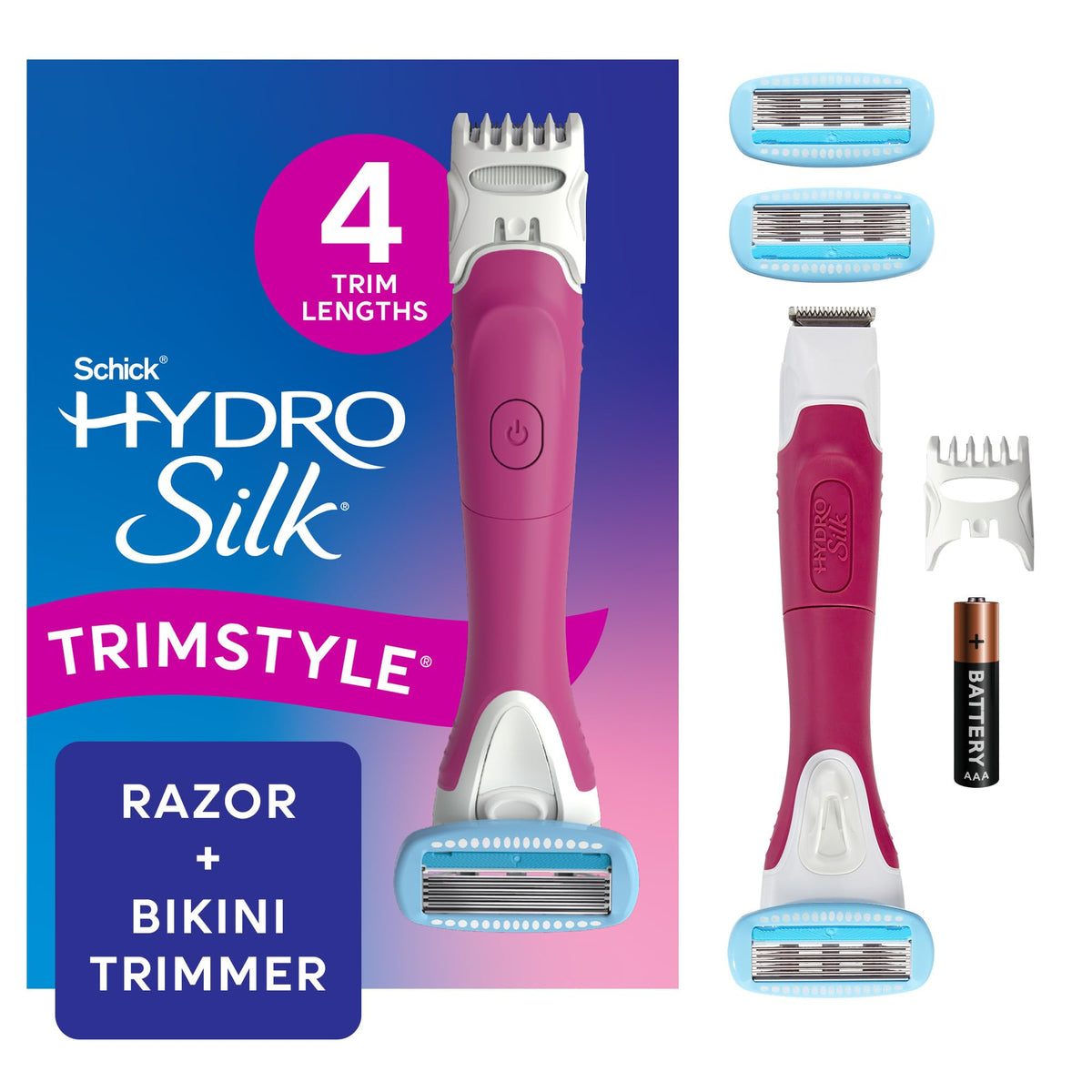 Schick Hydro Silk TrimStyle 2in1 Bikini Trimmer Razor Handle - Schick Hydro Silk Official Imagery - 2