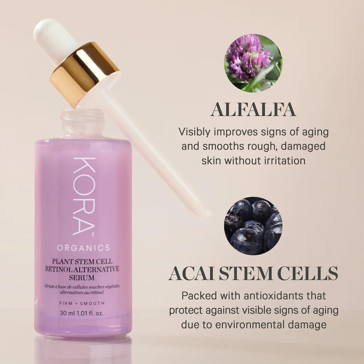 KORA Organics Plant Stem Cell Retinol Alternative Bakuchiol - KORA Organics Official Imagery - 7