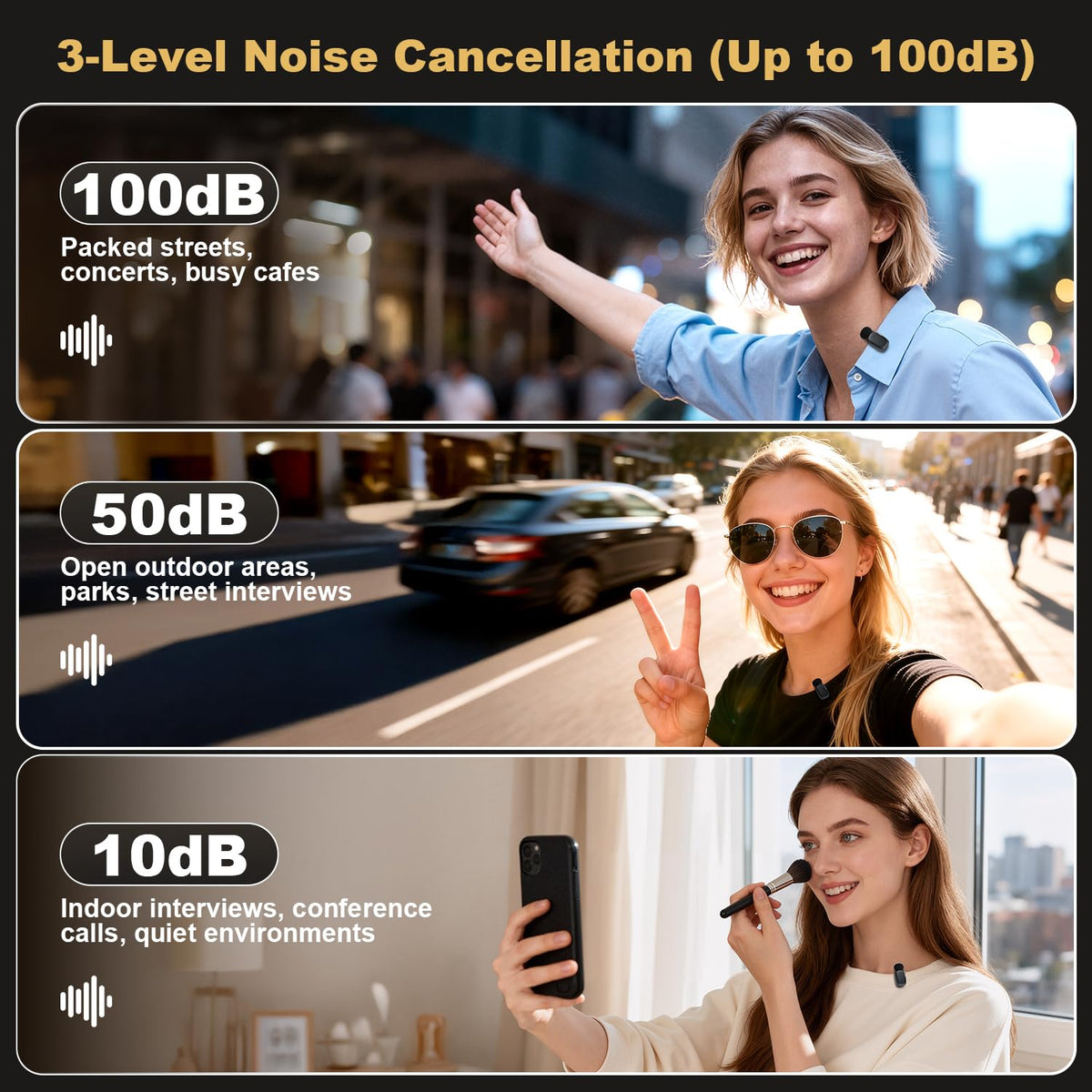 Wireless Lavalier Mini Microphone for iPhone ipad Android - IJCUIJM Official Imagery - 6
