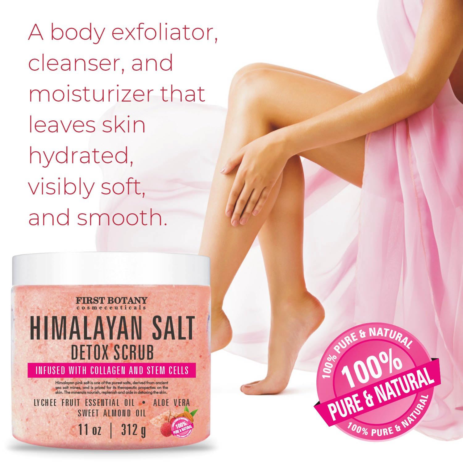 First Botany Body Scrub - Natural Exfoliating Salt Scrub & Body - First Botany Official Product View 4