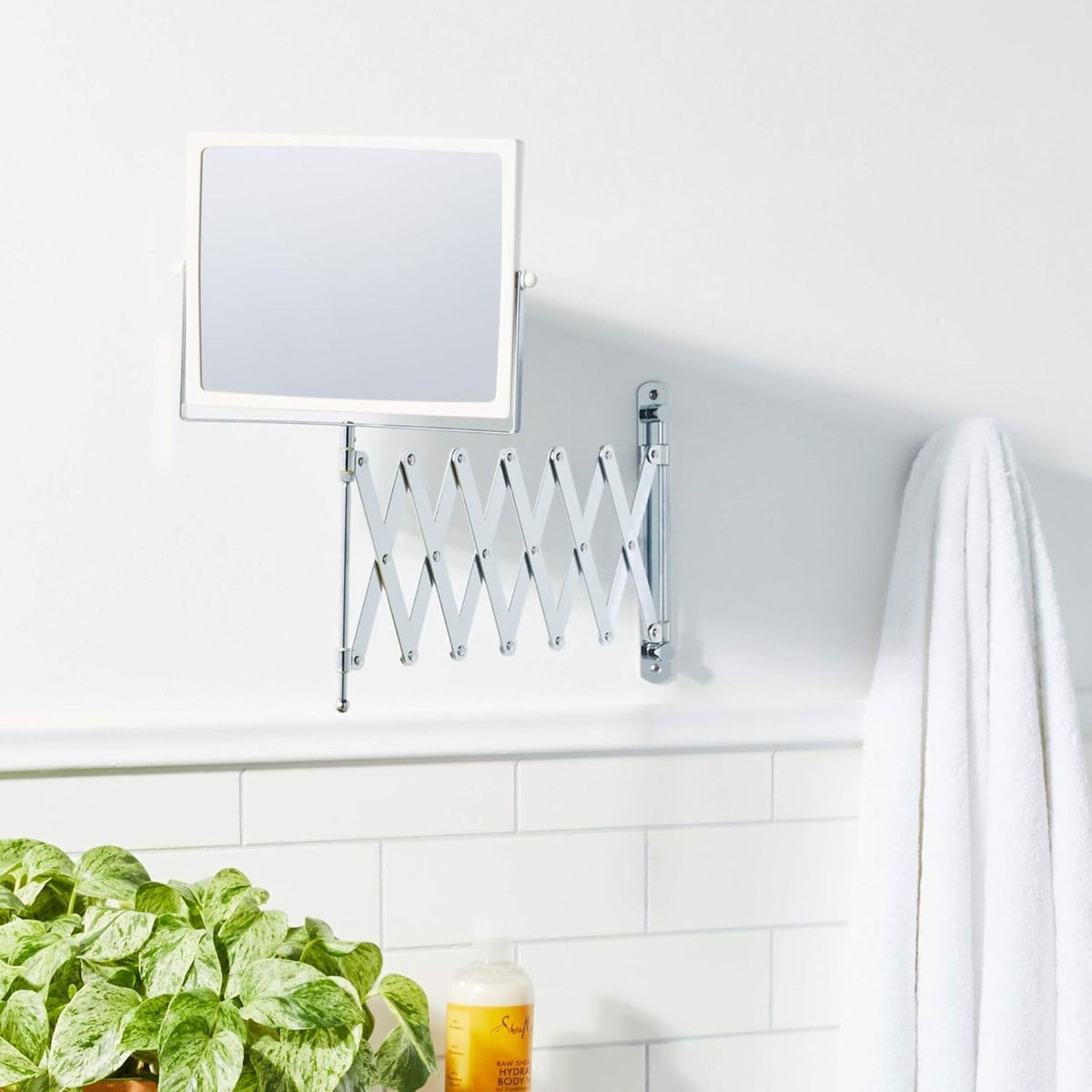 JERDON Wall Mounted Makeup Mirror - JERDON Official Imagery - 3