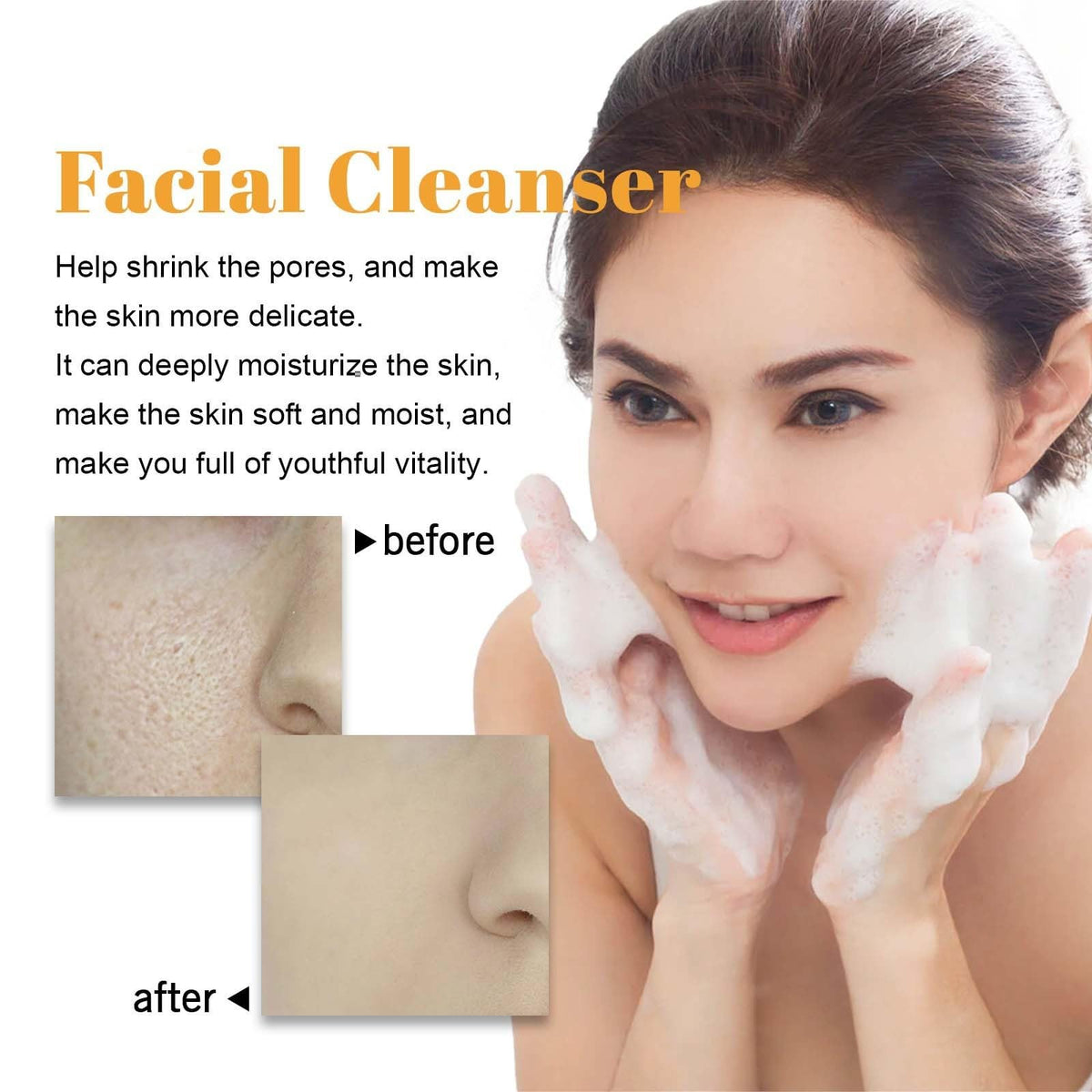 2 Pcs Turmeric Facial Cleanser - EAEVDJ Official Product Imagery - 6