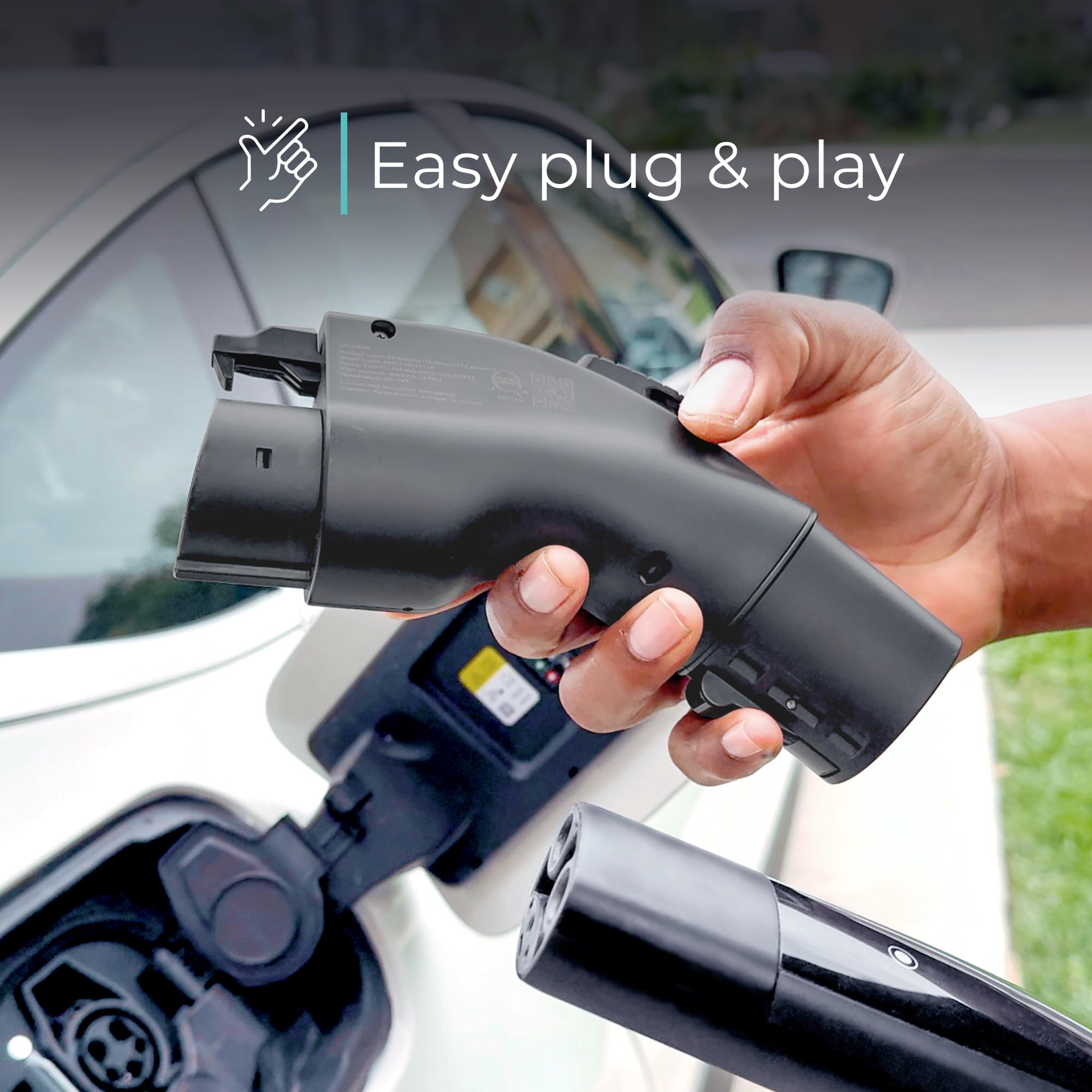 Lectron Tesla to J1772 EV Charging Adapter – NACS Converter, 48 Amp & 240V, - Lectron Official Product View 6