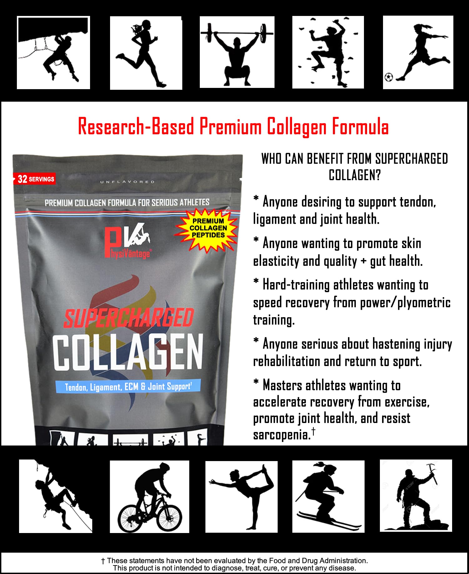 PhysiVantage Supercharged Collagen Peptides Powder - PhysiVantage Official Imagery - 4