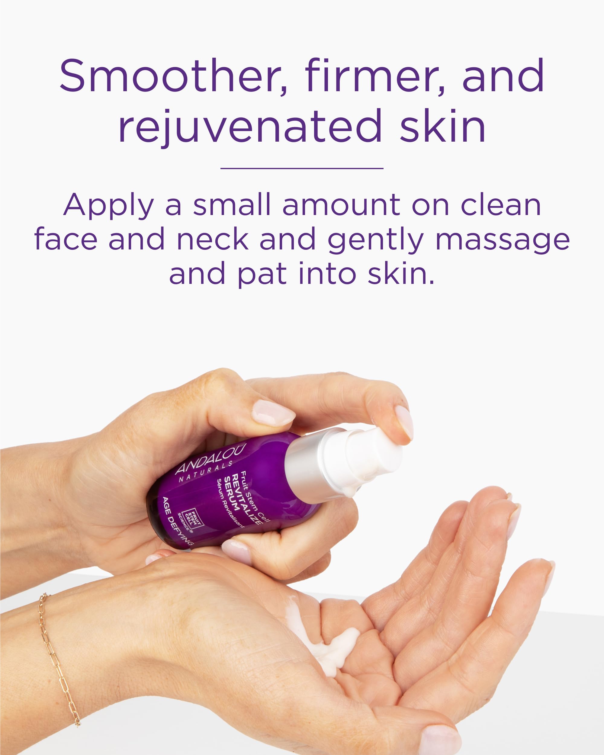 Andalou Naturals Age Defying Fruit Stem Cell Revitalize Serum - Andalou Naturals Official Product View 5