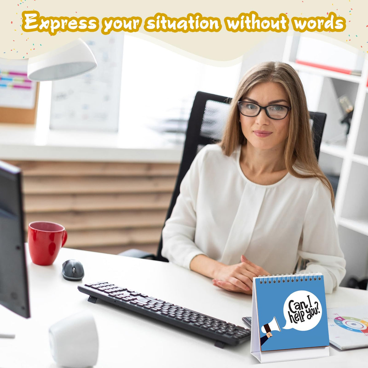 ReliThick 10 Pieces Funny Desk Signs 30 Messages Flip Over - ReliThick Official Imagery - 3
