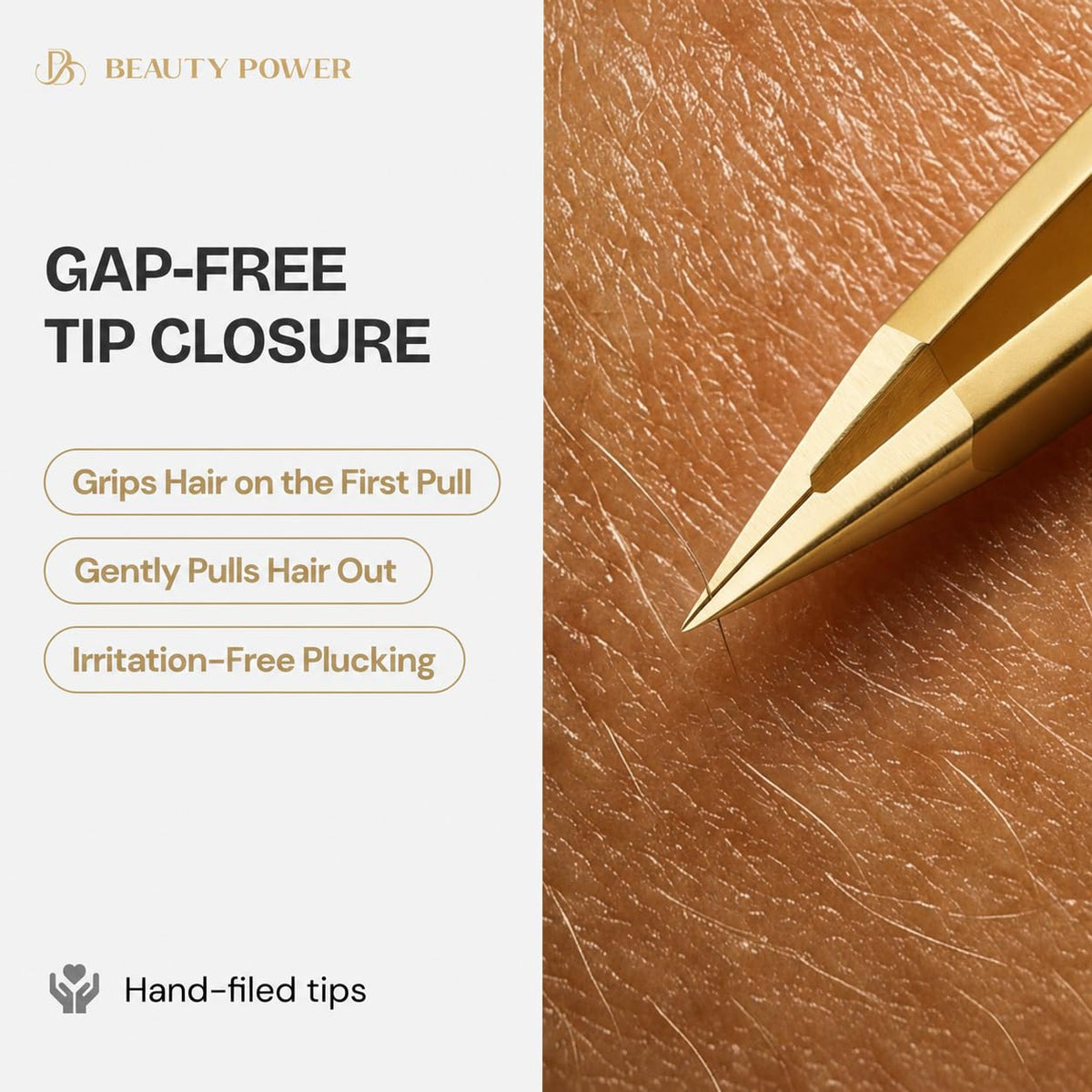 Beauty Power Precision Pointed Tweezers Ingrown Hair Eyebrow - Beauty Power Official Imagery - 5