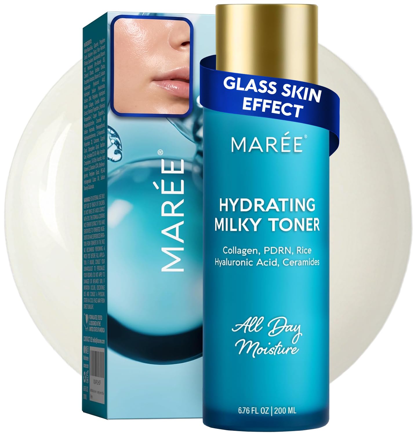 MAREE Hydrating Milky Toner for Face with Rice Ferment, Niacinamide & Collagen - MAREE Official Product View 2
