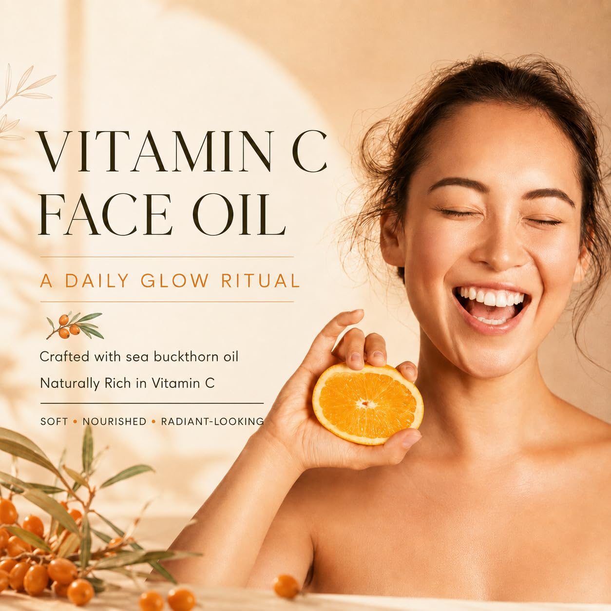 Glow Turmeric Face Oil Organic Rosehip Oil Camellia Vitamin - Aspen Kay Naturals Official Imagery - 4