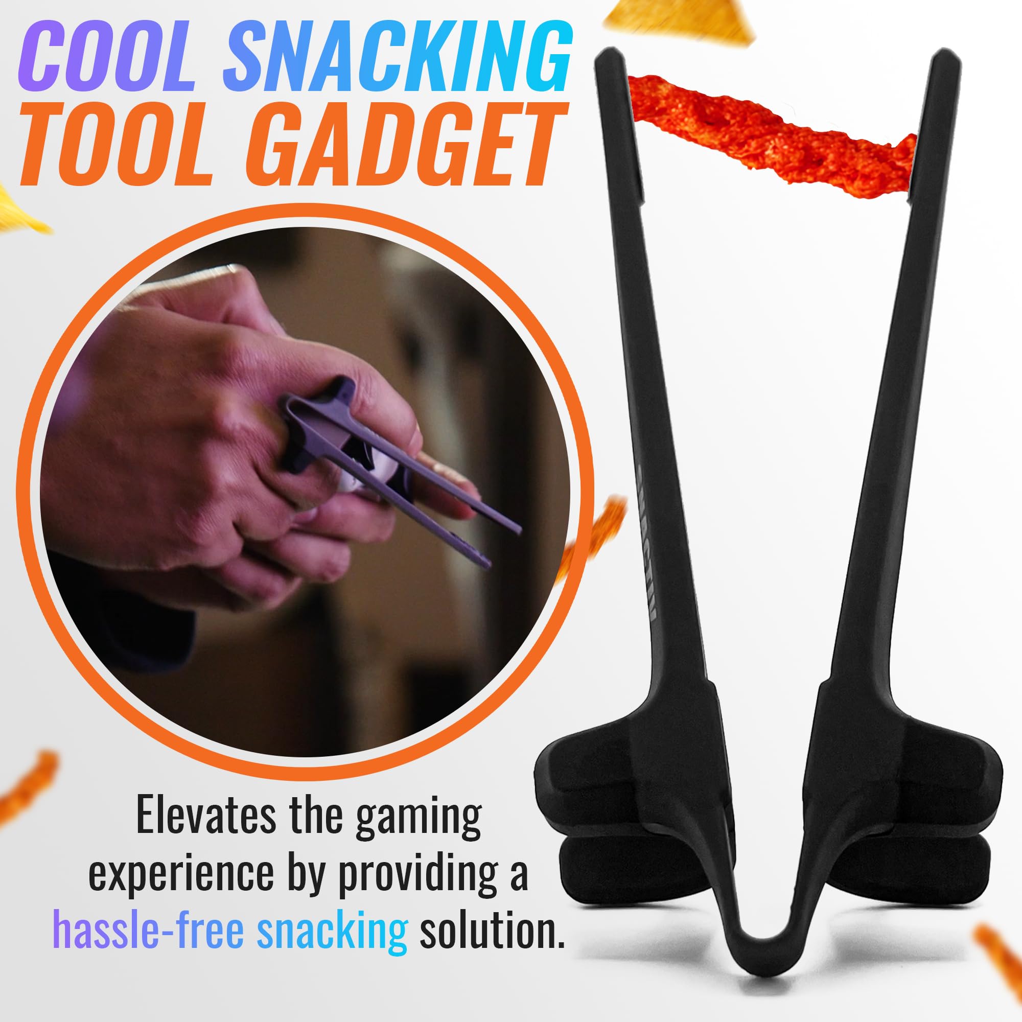 SNACTIV PRO Finger Chopsticks for Gamers - As Seen on Shark Tank! The - View 3