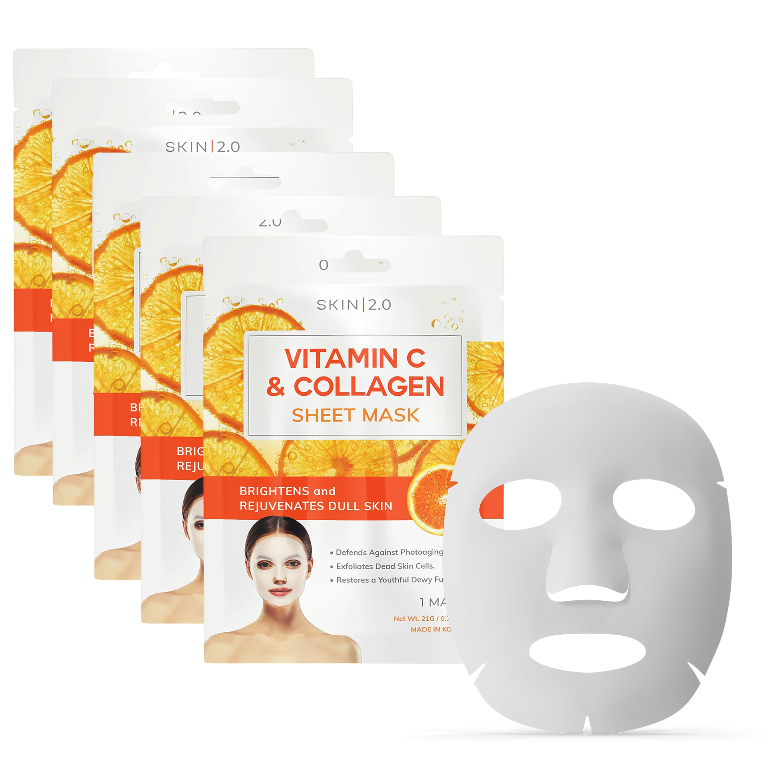 Skin 2.0 Vitamin C &amp; Collagen Sheet Mask - Skin 2.0