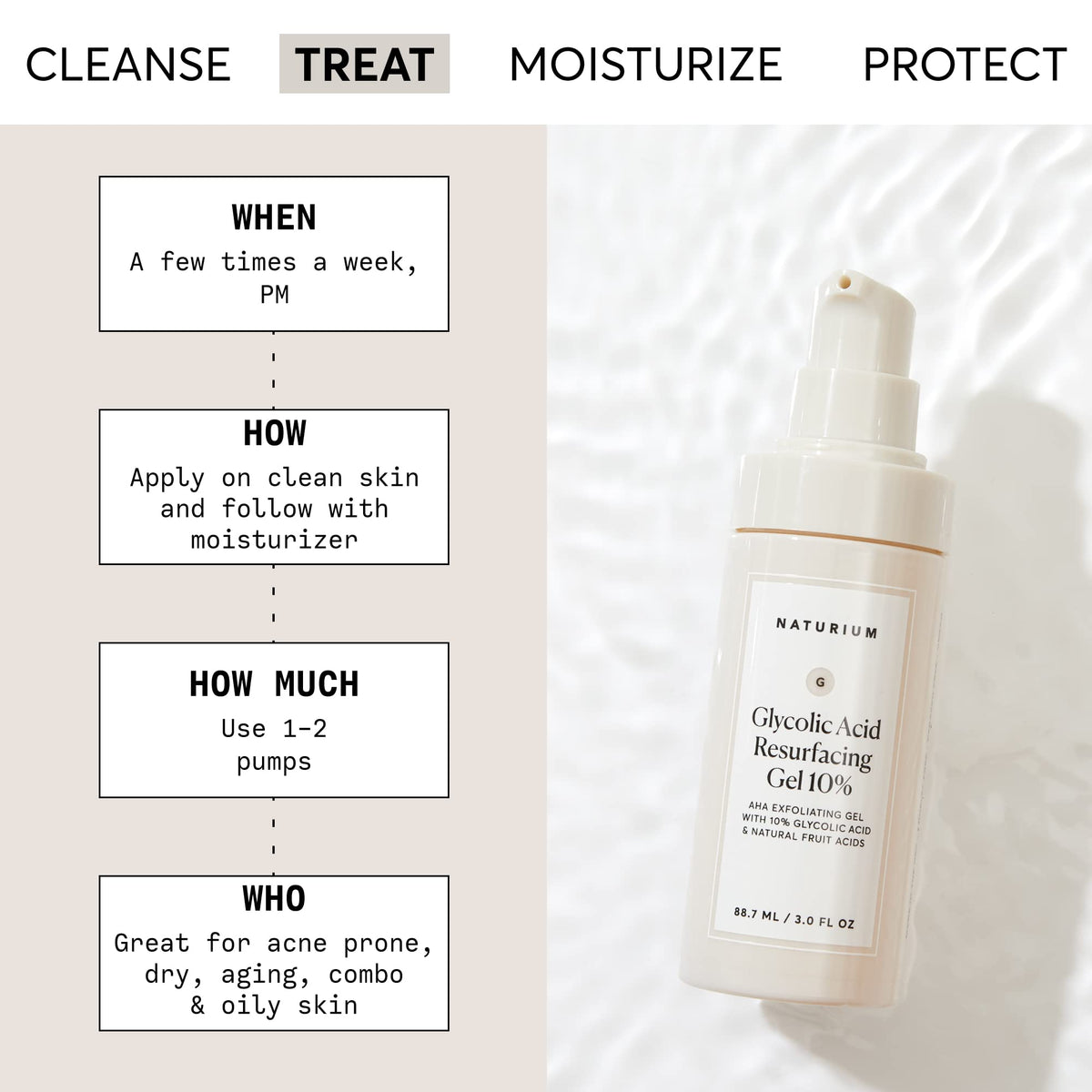 Naturium Glycolic Acid Resurfacing Gel 10 AHA Exfoliating - Naturium Official Imagery - 4