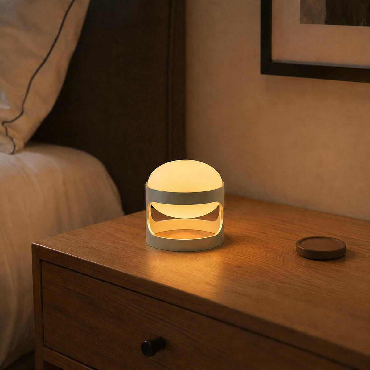 Mini Rechargeable Mid Century Modern Lamp USB Bedside Light - Lotus Atelier Official Imagery - 6
