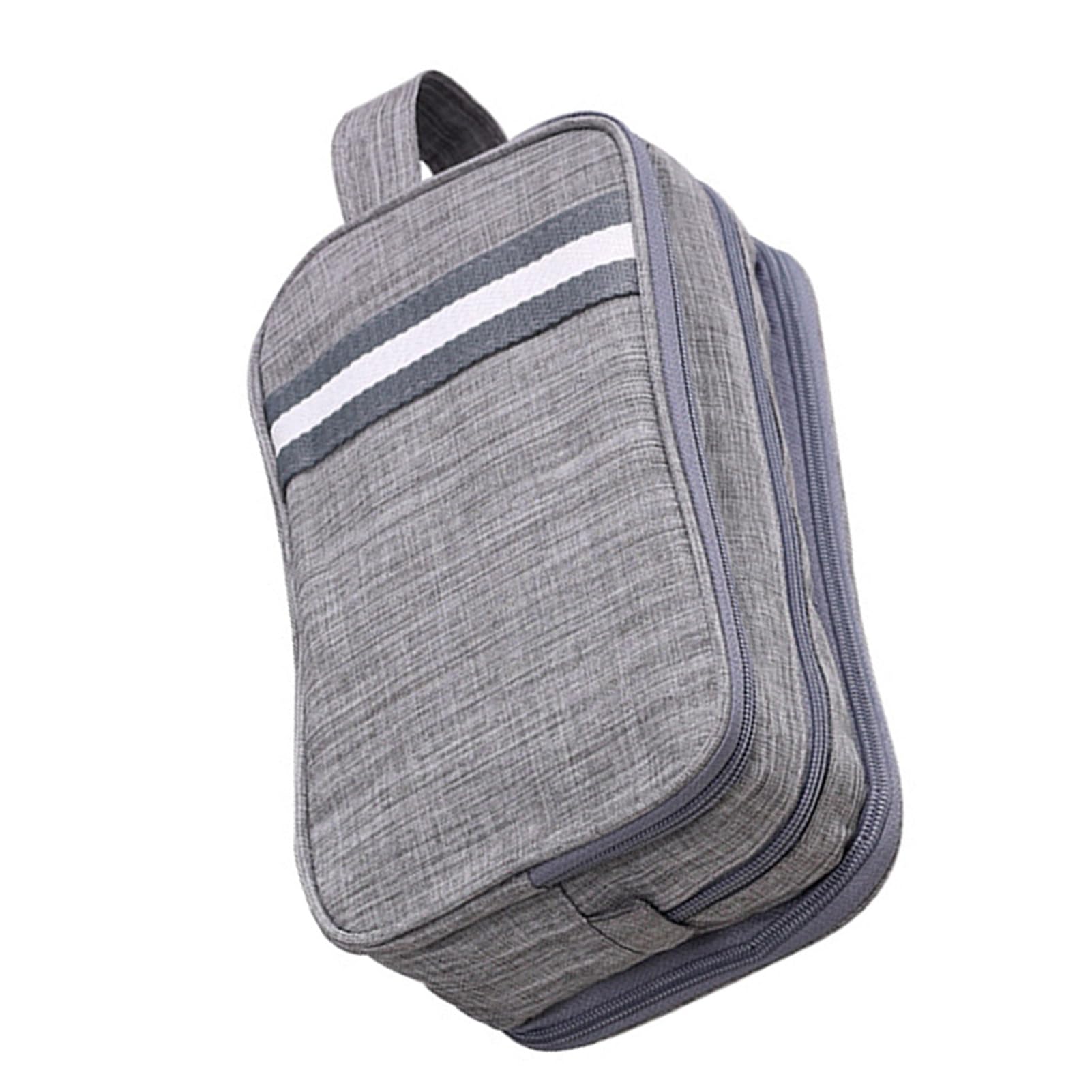 Gucagle cosmetic case toiletry bag with dry and wet compartments, lightweight polyester, portable travel bathroom organizer.