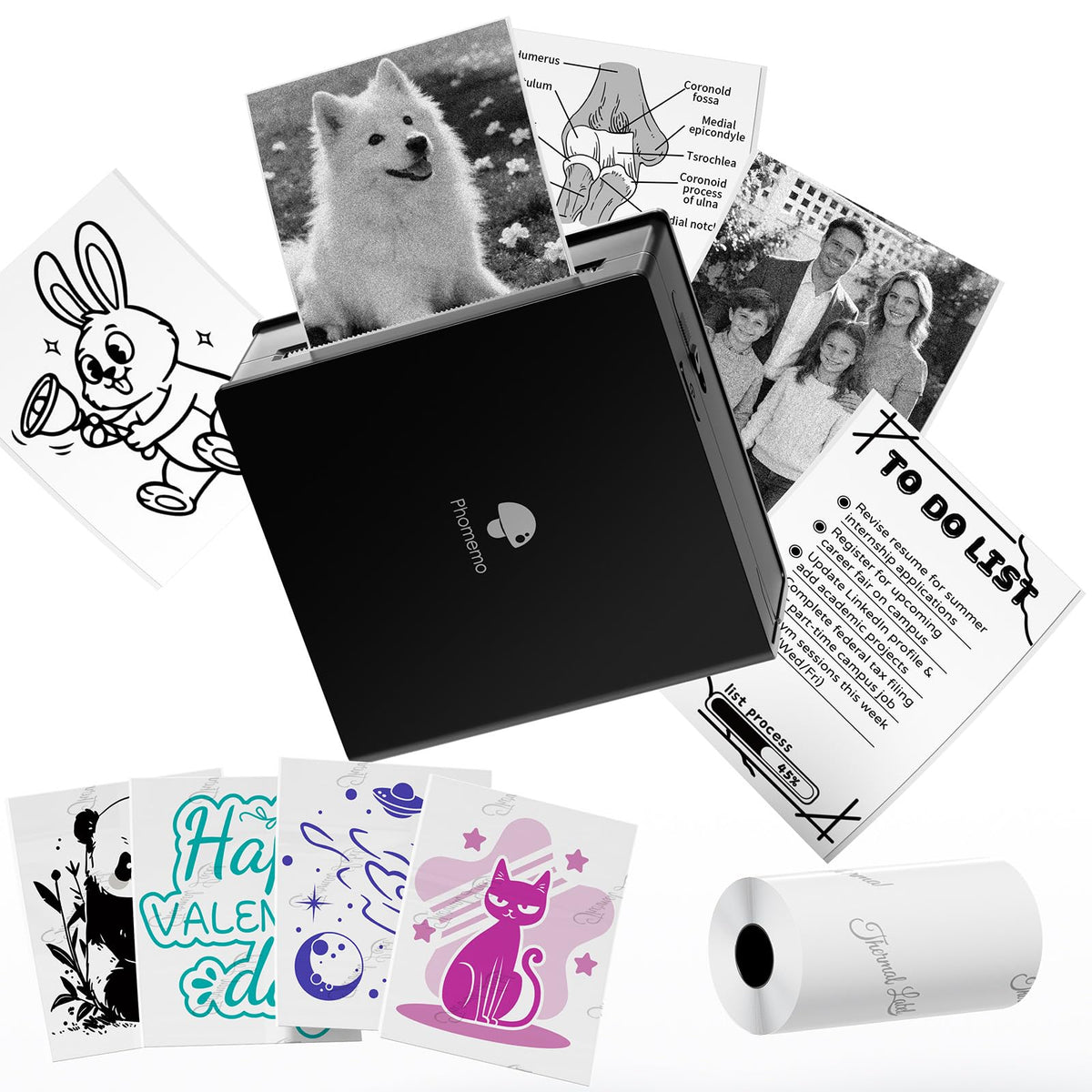 Phomemo Sticker Printer Bluetooth Thermal Mini Printer for - Phomemo Official Imagery - 2