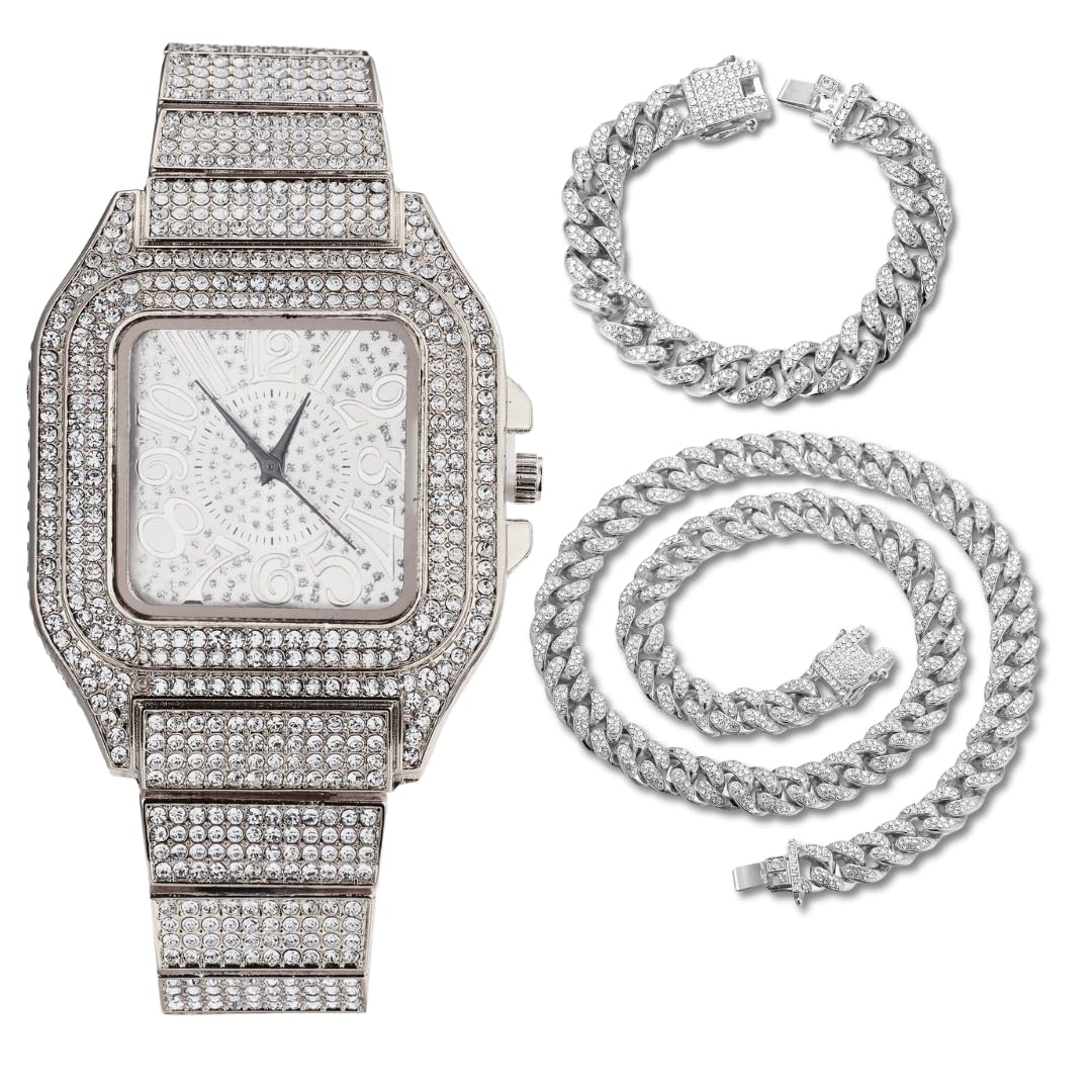 Halukakah Diamonds Gold Watch Iced Out Men s 18K Real Gold - Halukakah Official Imagery - 1