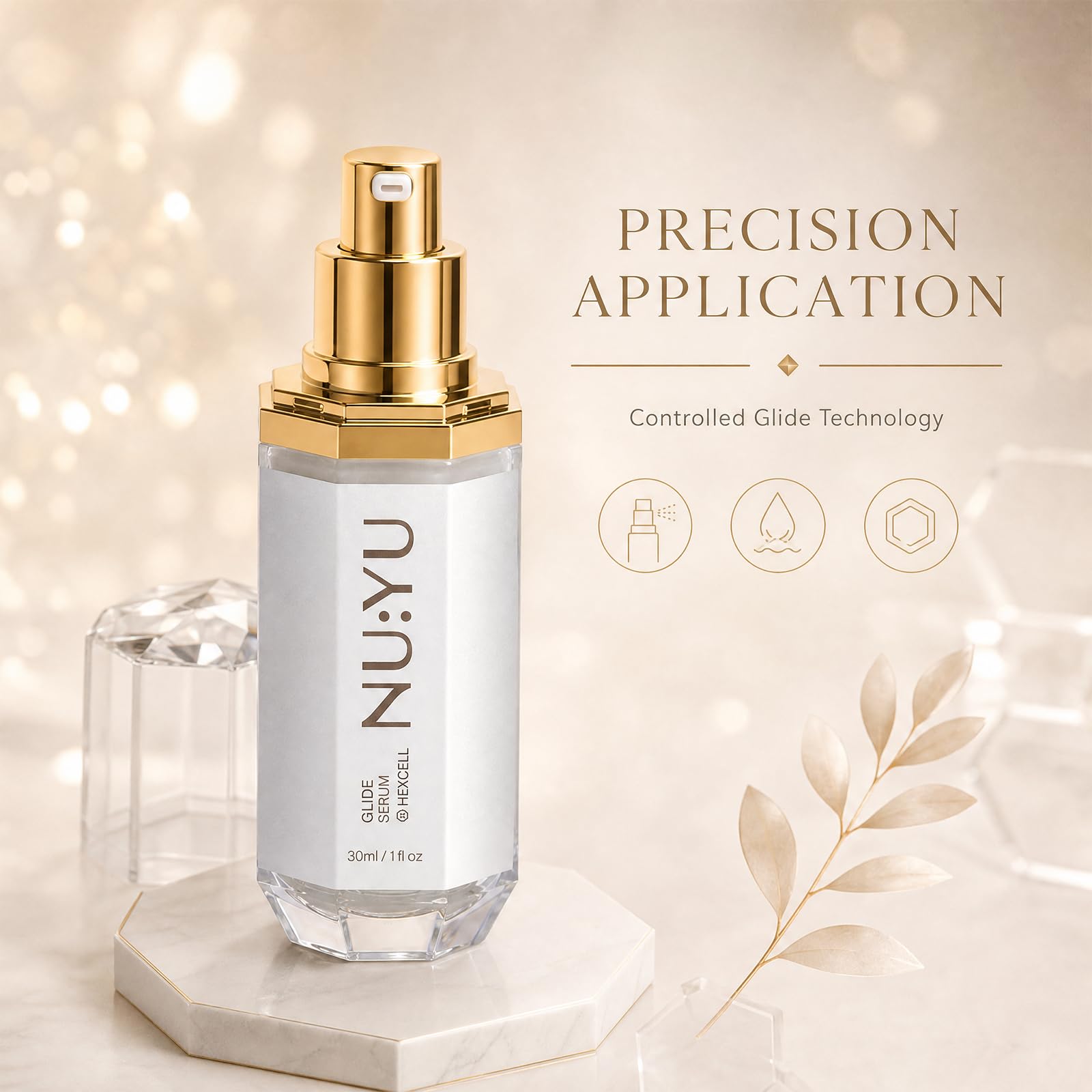 Nu Yu Glide Facial Hair Minimizing Serum, Facial Hair Care for Women, - View 8